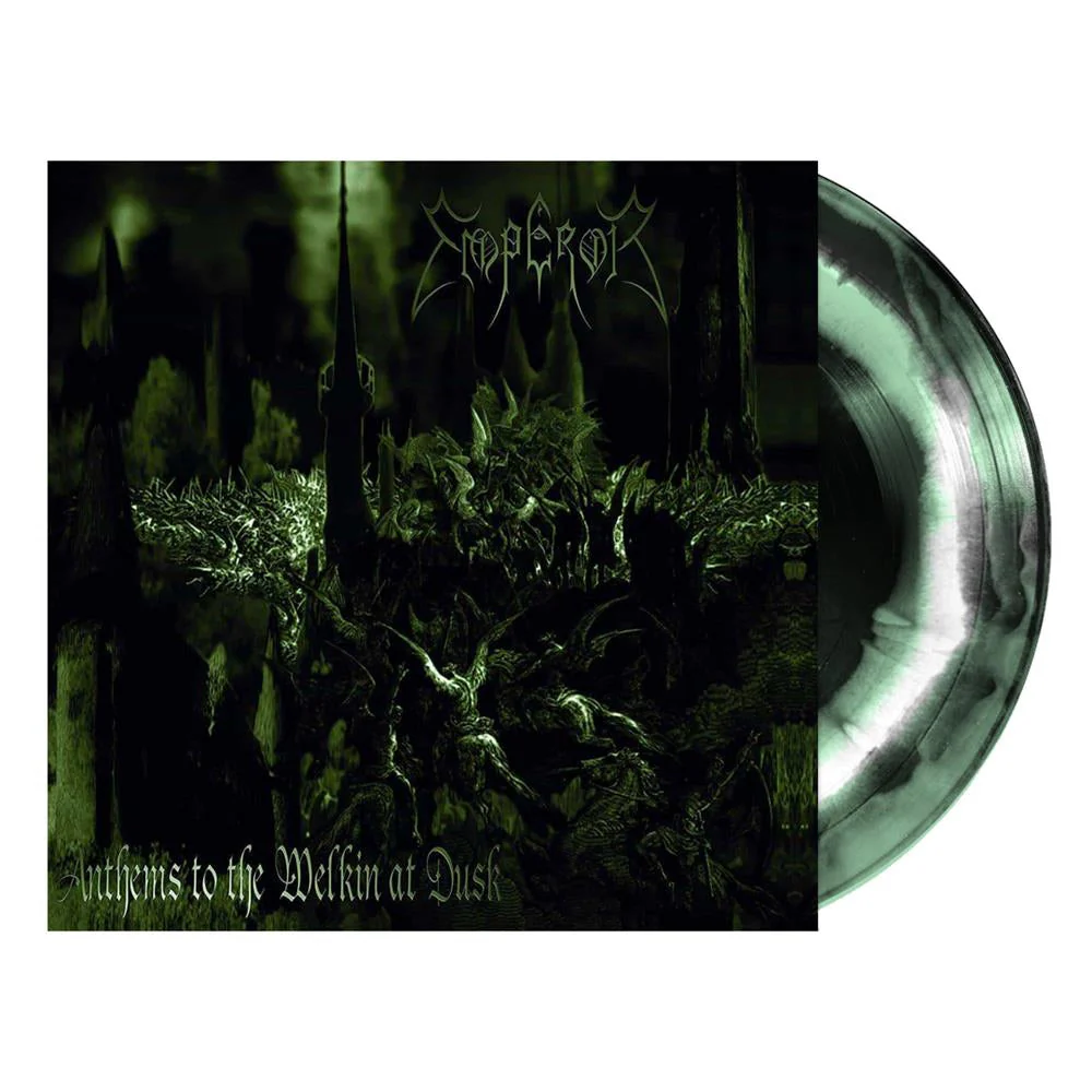 EMPEROR 'ANTHEMS TO THE WELKIN AT DUSK' LP - HALF SPEED - BLACK/WHITE/GREEN SWIRL