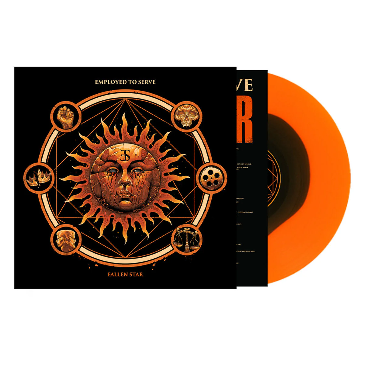 EMPLOYED TO SERVE 'FALLEN STAR' LP - SUNBURST