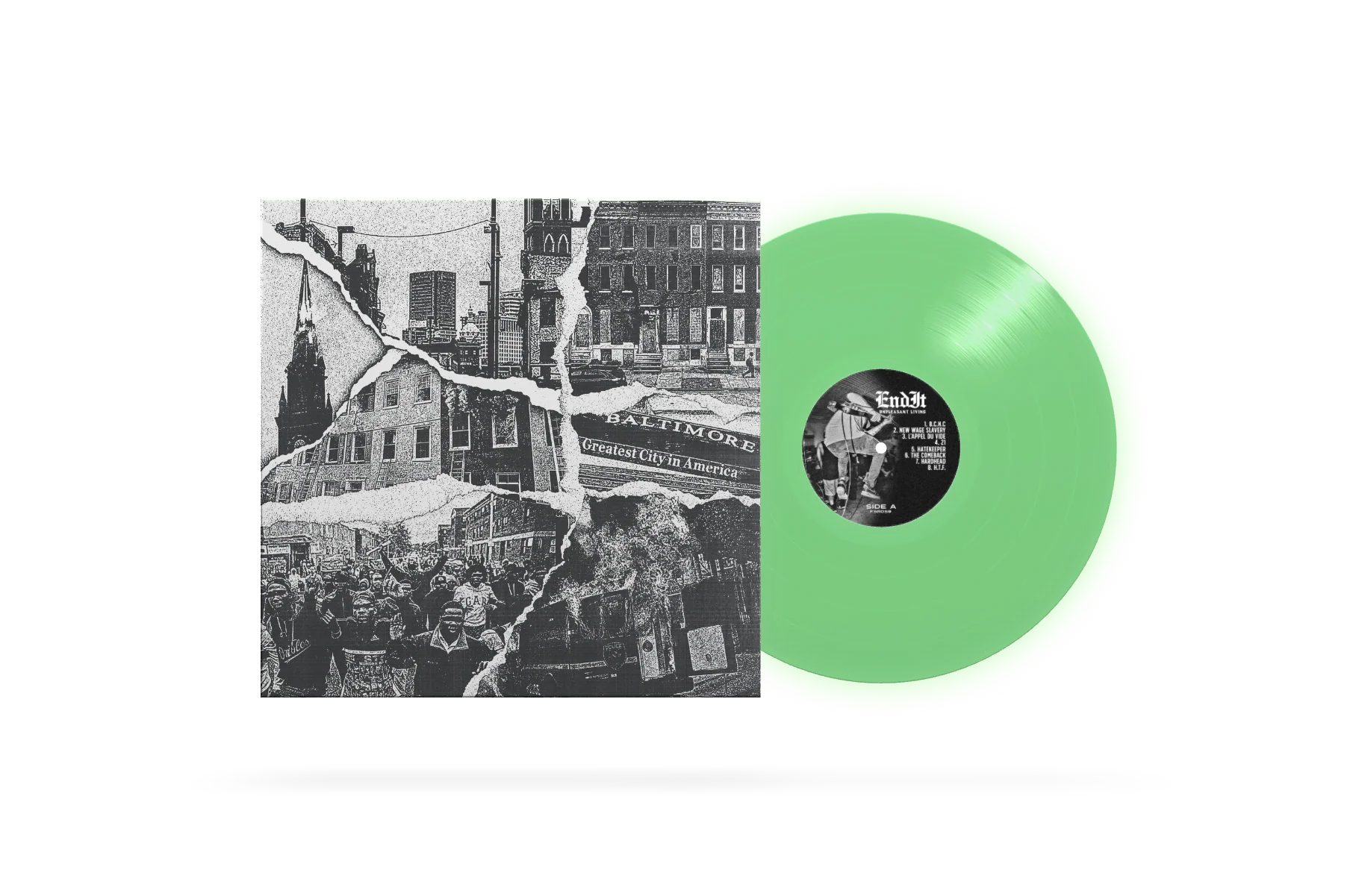 END IT ‘UNPLEASANT LIVING’ - LTD. 300 - GLOW IN THE DARK