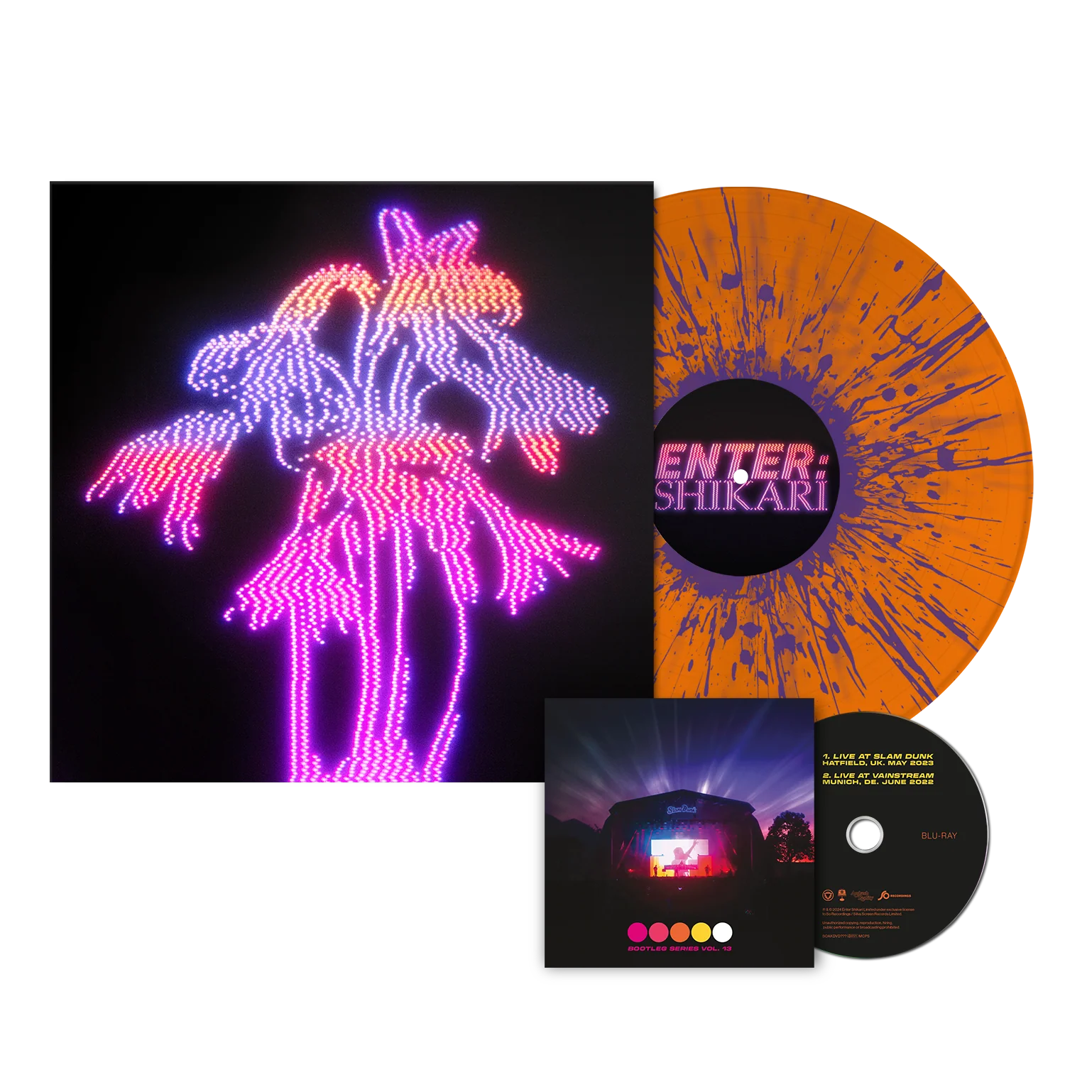 ENTER SHIKARI ‘DANCING ON THE FRONTLINE’ LP + BLU-RAY LTD. 300 - ORANGE/PURPLE SPLATTER