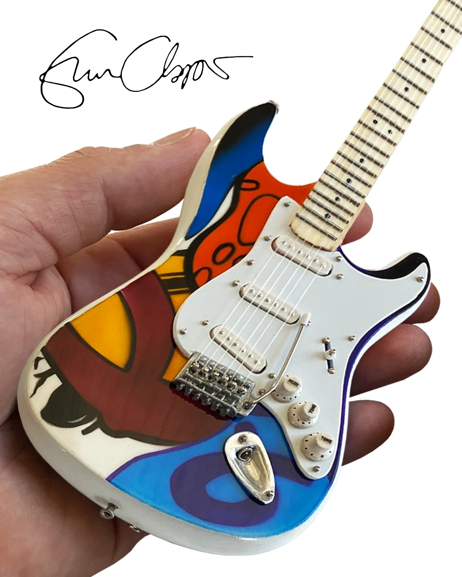 ERIC CLAPTON CRASH 2 TRIBUTE MINI GUITAR REPLICA - OFFICIALLY LICENSED FENDER® - Image 3