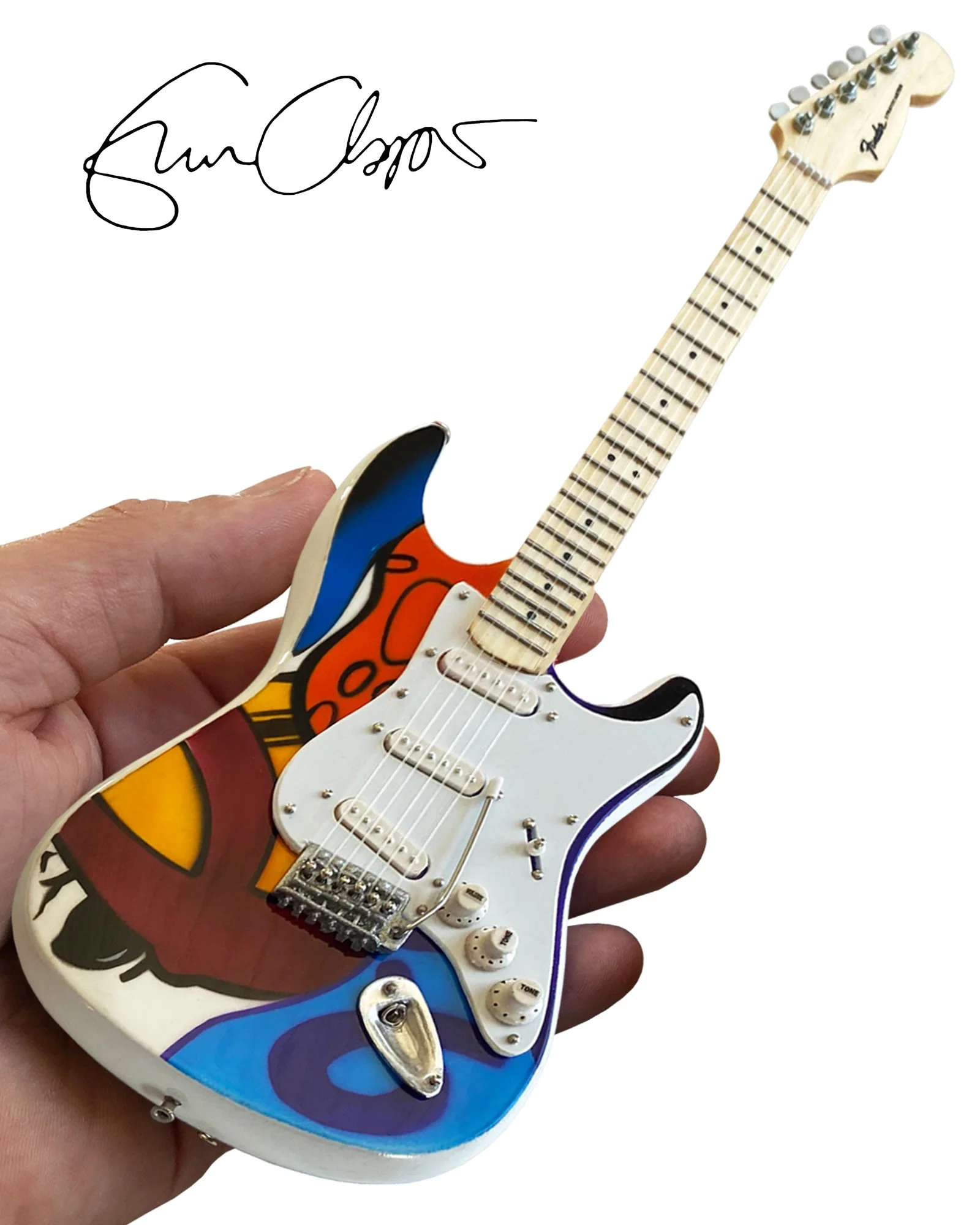 ERIC CLAPTON CRASH 2 TRIBUTE MINI GUITAR REPLICA - OFFICIALLY LICENSED FENDER® - Image 4