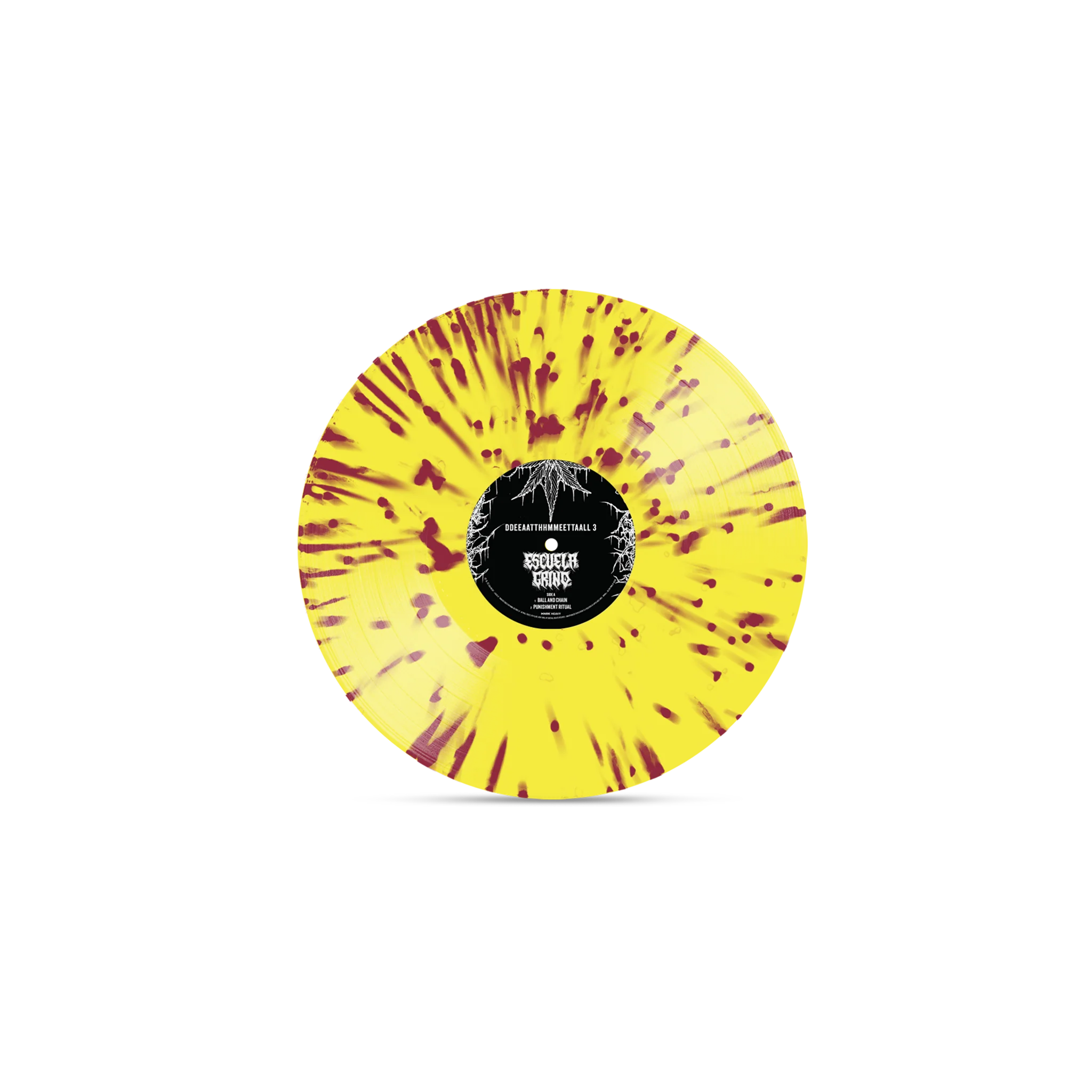 ESCUELA GRIND 'DDEEAATTHHMMEETTAALL' LP (Lemonade Splatter Vinyl) - Image 2