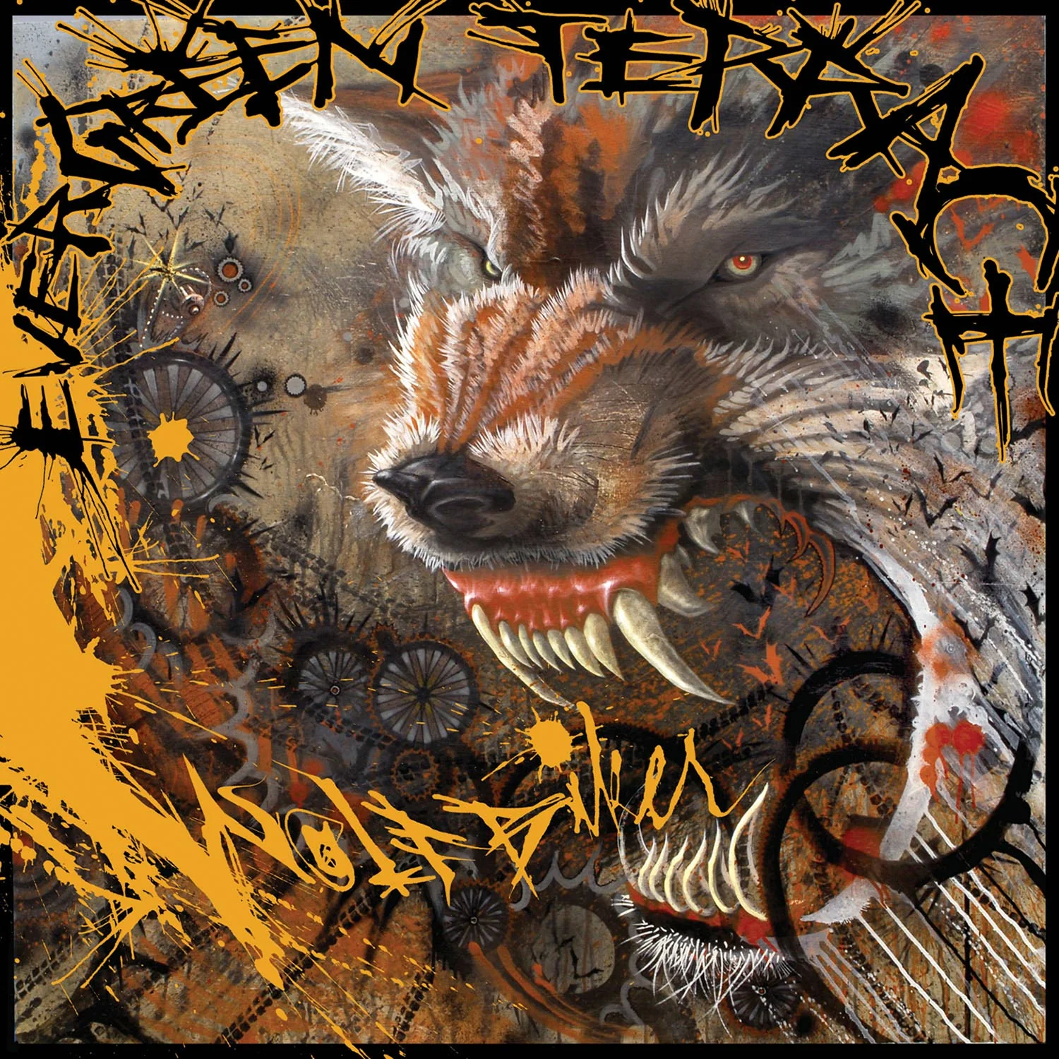 EVERGREEN TERRACE 'WOLFBIKER' GOLDEN MARBLED LP - Image 2