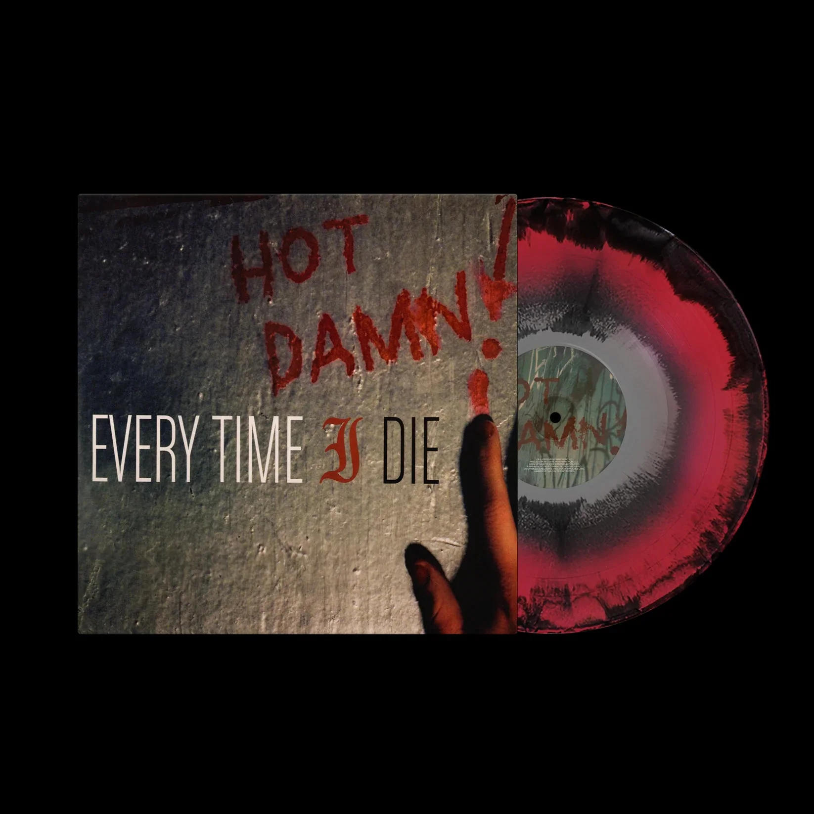 EVERY TIME I DIE 'HOT DAMN!' LP - APPLE RED/BLACK/SILVER