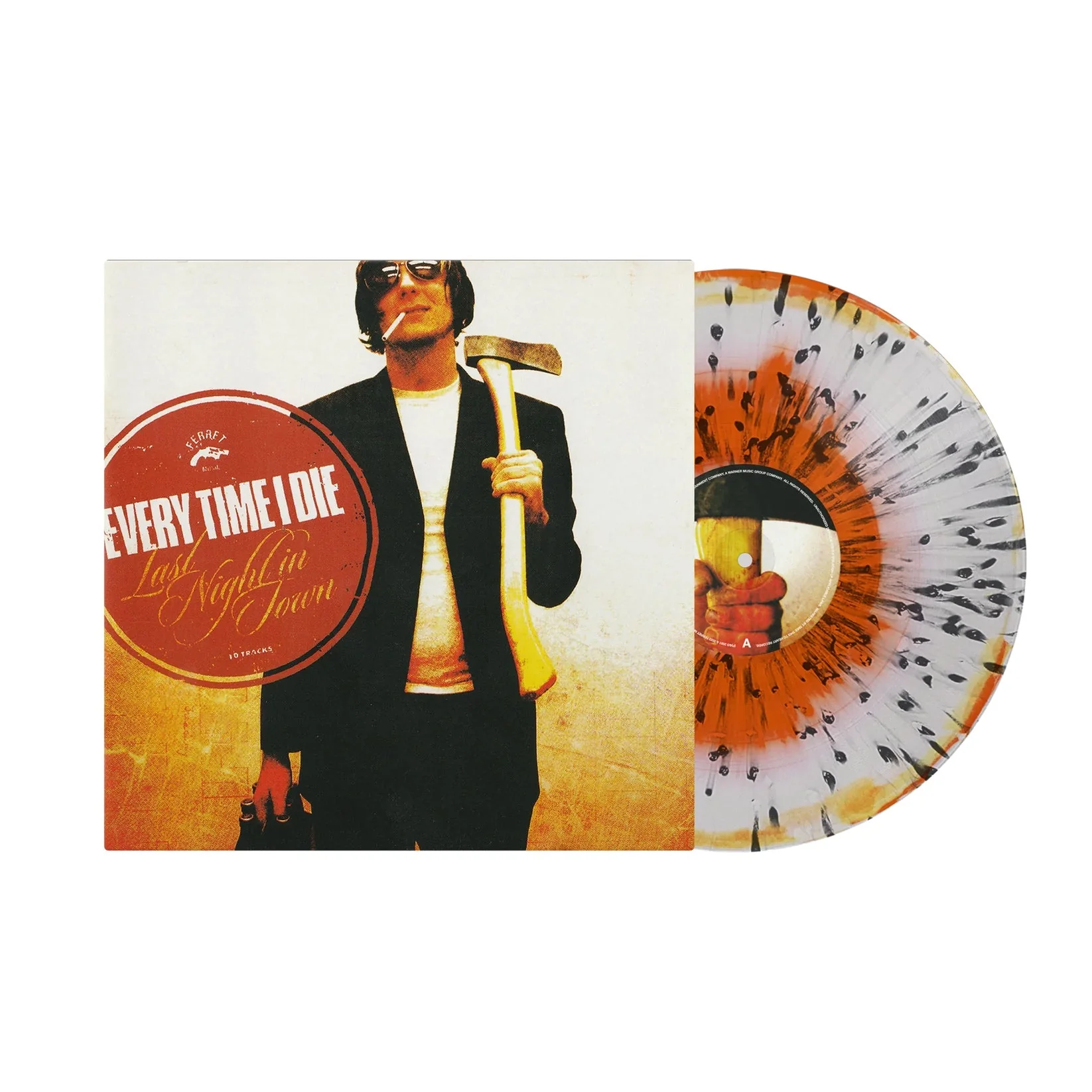 EVERY TIME I DIE 'LAST NIGHT IN TOWN' LP - WHITE/TANGERINE/BLACK - Image 2