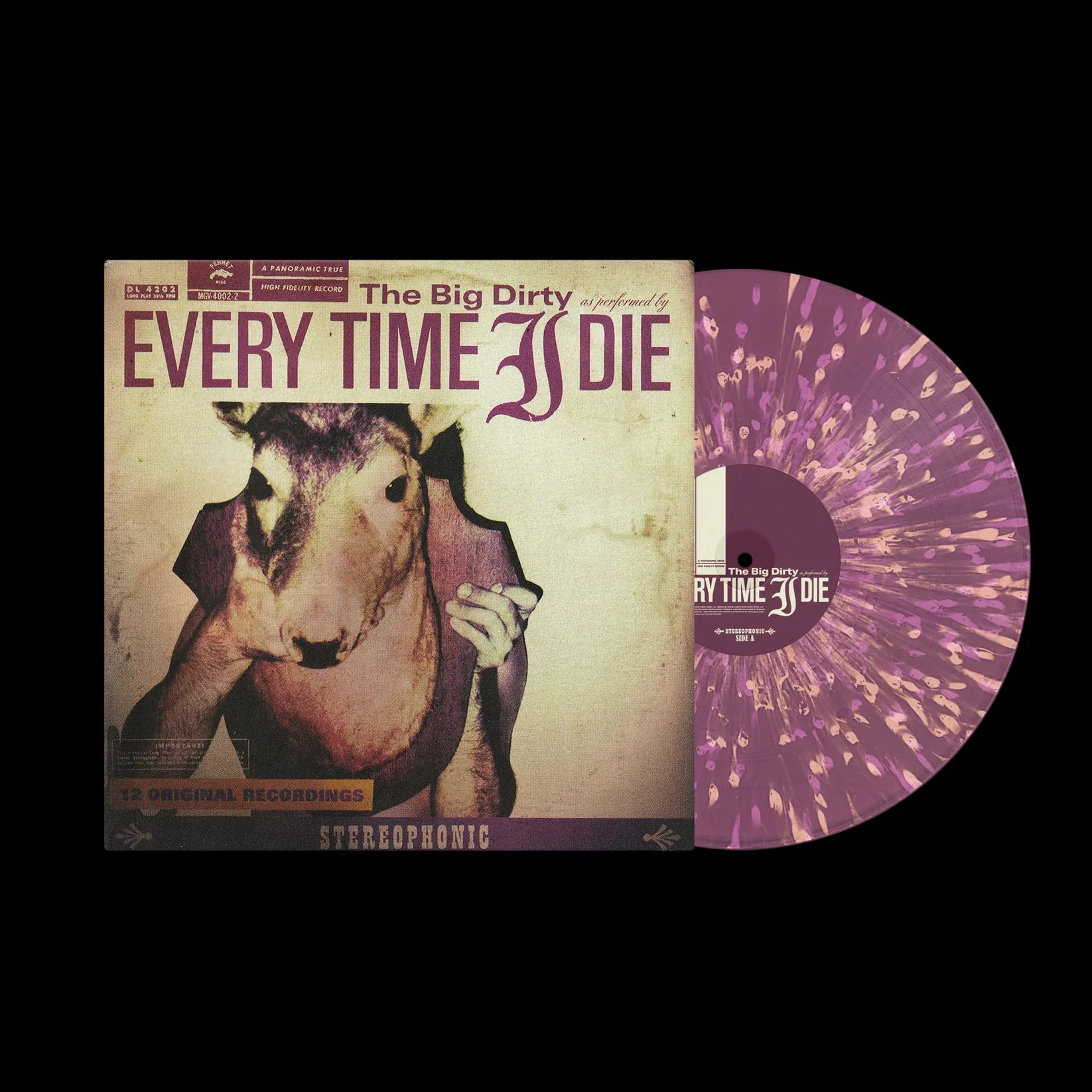 EVERY TIME I DIE 'THE BIG DIRTY' LP ORCHID/BONE/VIOLET SPLATTER