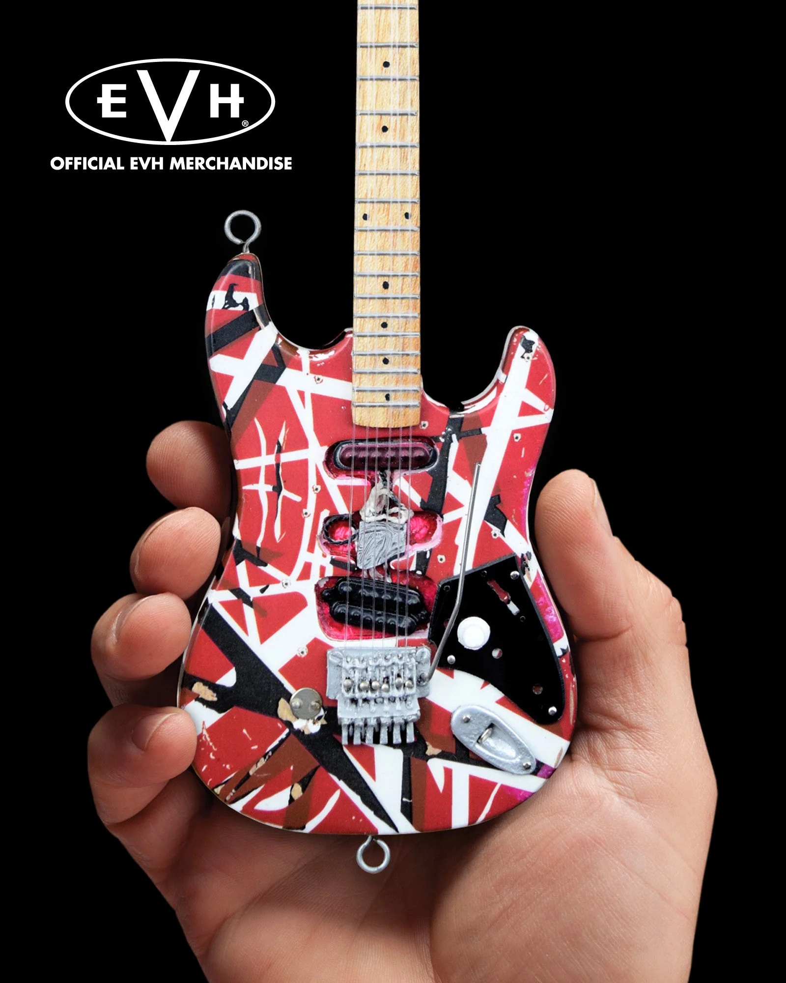 EVH "FRANKENSTEIN" EDDIE VAN HALEN MINI GUITAR REPLICA COLLECTIBLE - OFFICIALLY LICENSED - Image 2