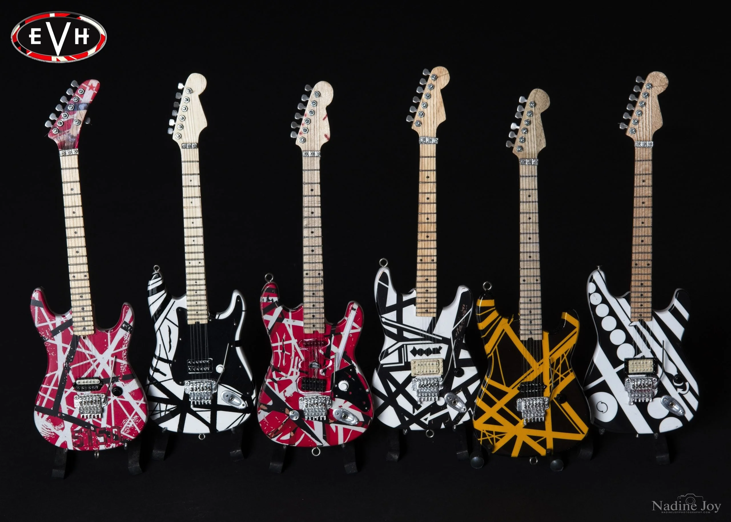 EVH SET OF 6 EDDIE VAN HALEN MINI GUITAR REPLICA COLLECTIBLES - OFFICIALLY LICENSED - Image 5