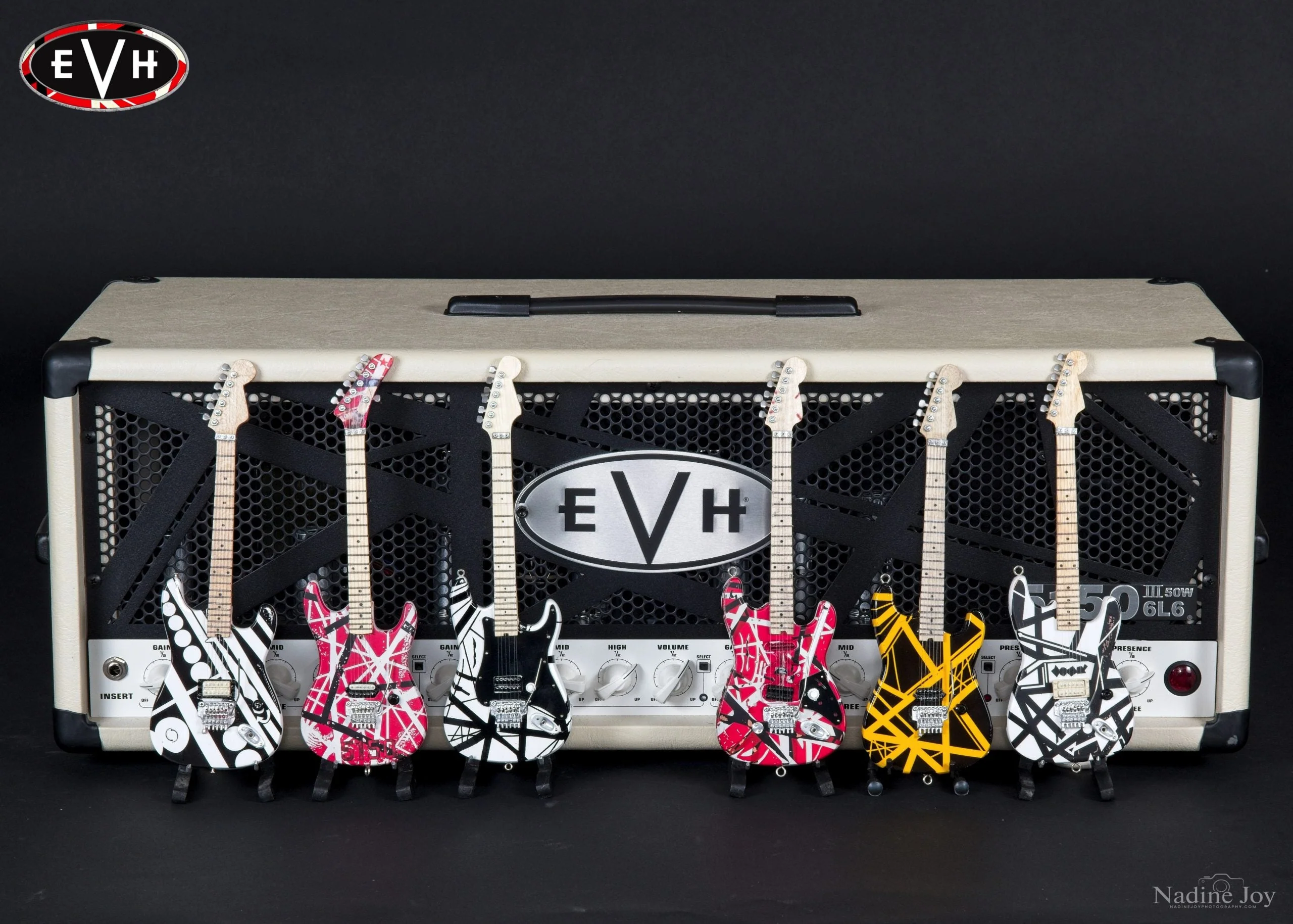 EVH SET OF 6 EDDIE VAN HALEN MINI GUITAR REPLICA COLLECTIBLES - OFFICIALLY LICENSED - Image 6