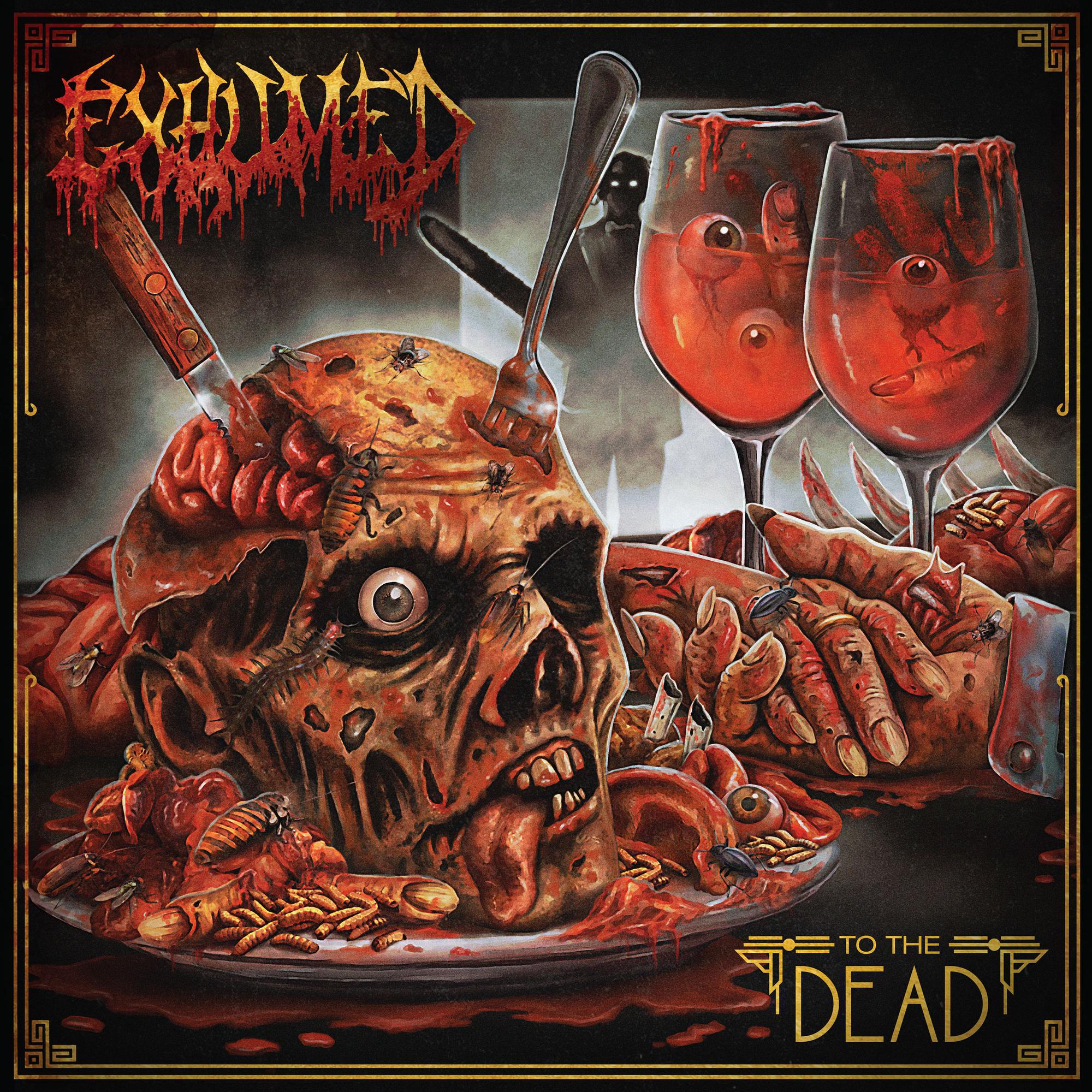 EXHUMED 'TO THE DEAD' LP - OXBLOOD - Image 2