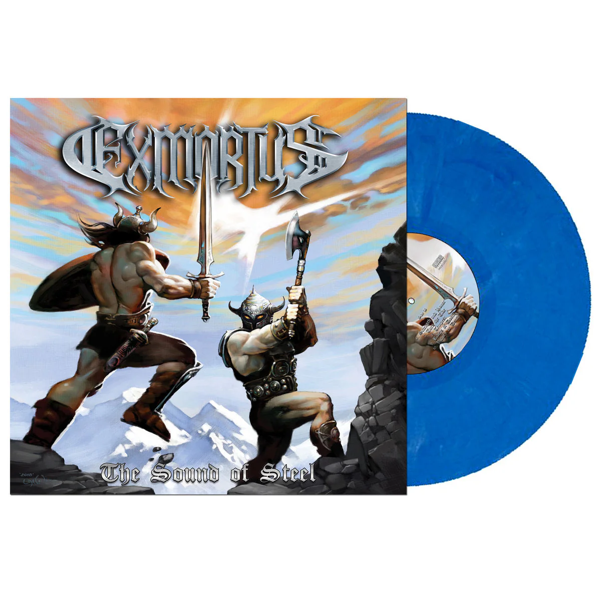 EXMORTUS 'THE SOUND OF STEAL' LP BLUE/BLACK MARBLE