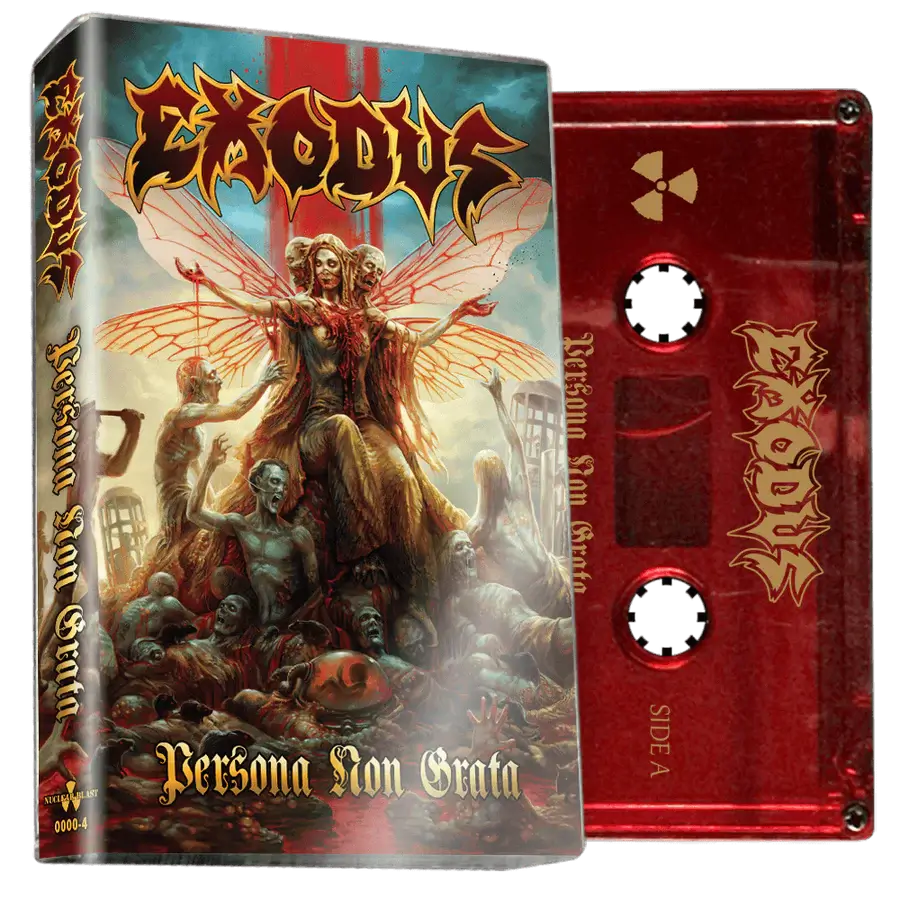 EXODUS 'PERSONA NON GRATA' CASSETTE - TINTED RED