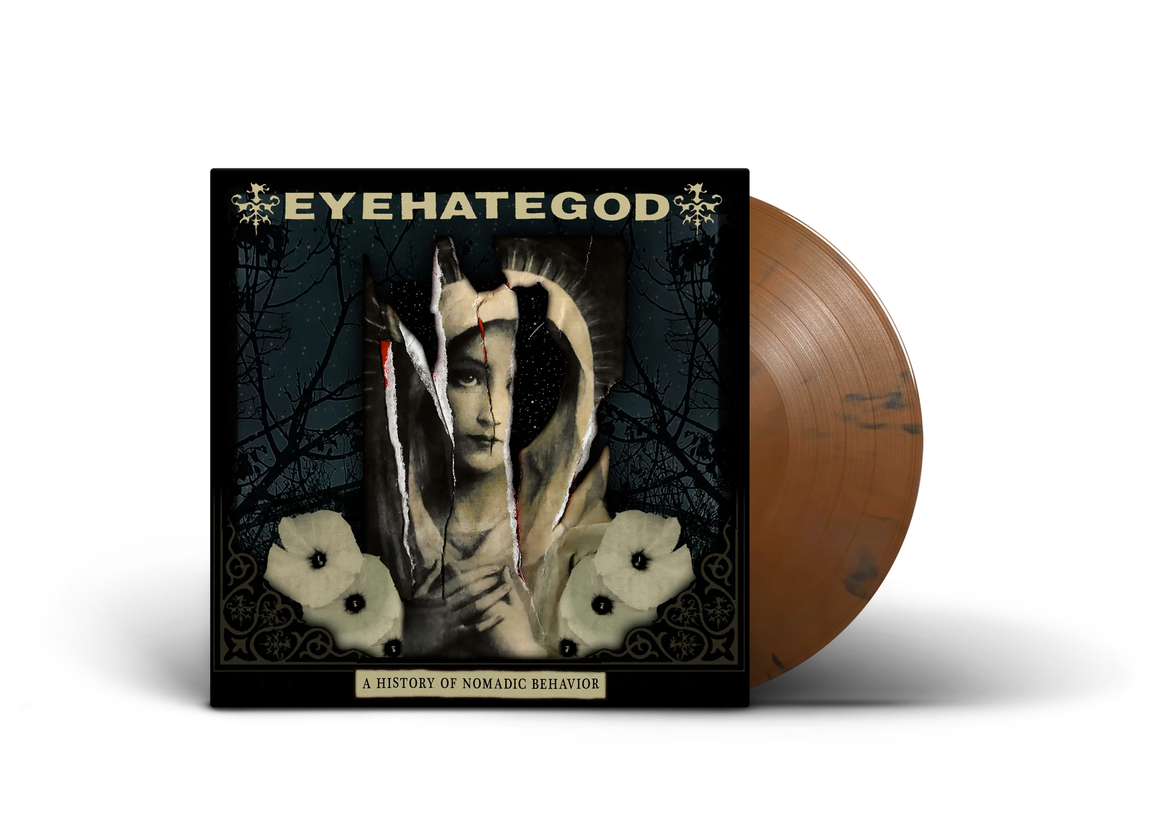 EYEHATEGOD ‘A HISTORY OF NOMADIC BEHAVIOR’ LP - LTD. 300 - BROWN SWIRL