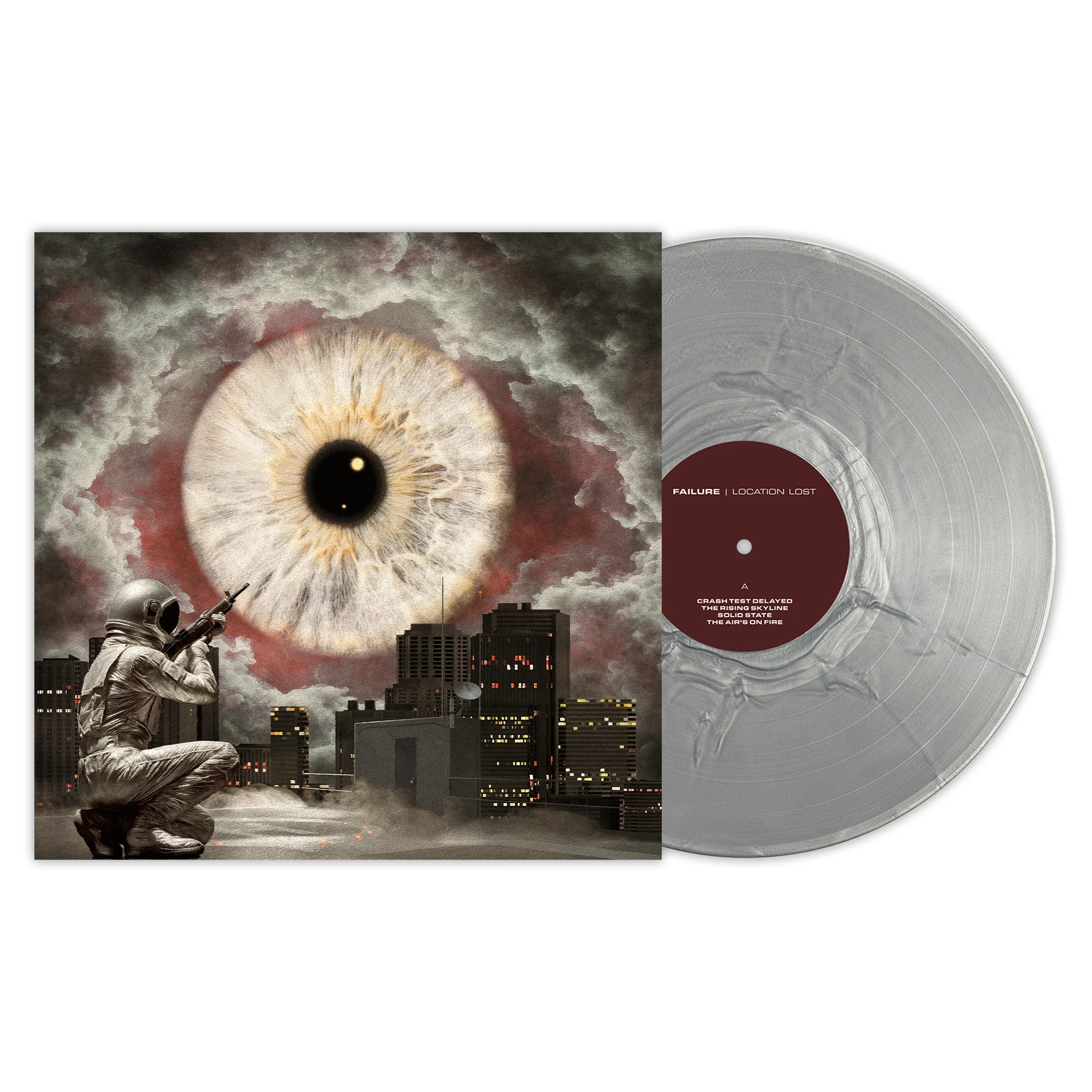 FAILURE 'LOCATION LOST' LP (Exclusive “ Limited to 500, Opaque Silver Metallic Vinyl)