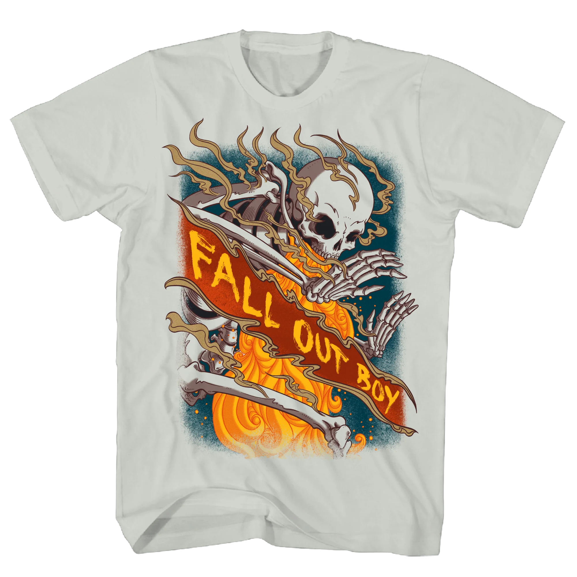 FALL OUT BOY SKELTON BLACK T-SHIRT
