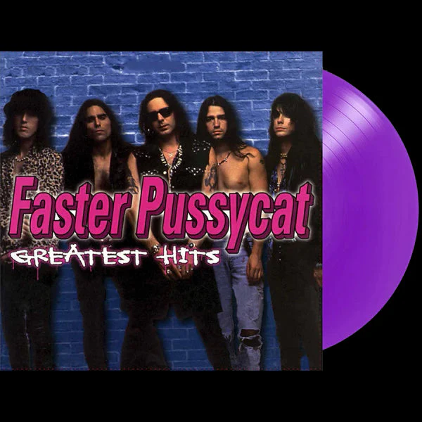 FASTER PUSSYCAT 'GREATEST HITS' LP - LTD. ANNIVERSARY EDITION - PURPLE