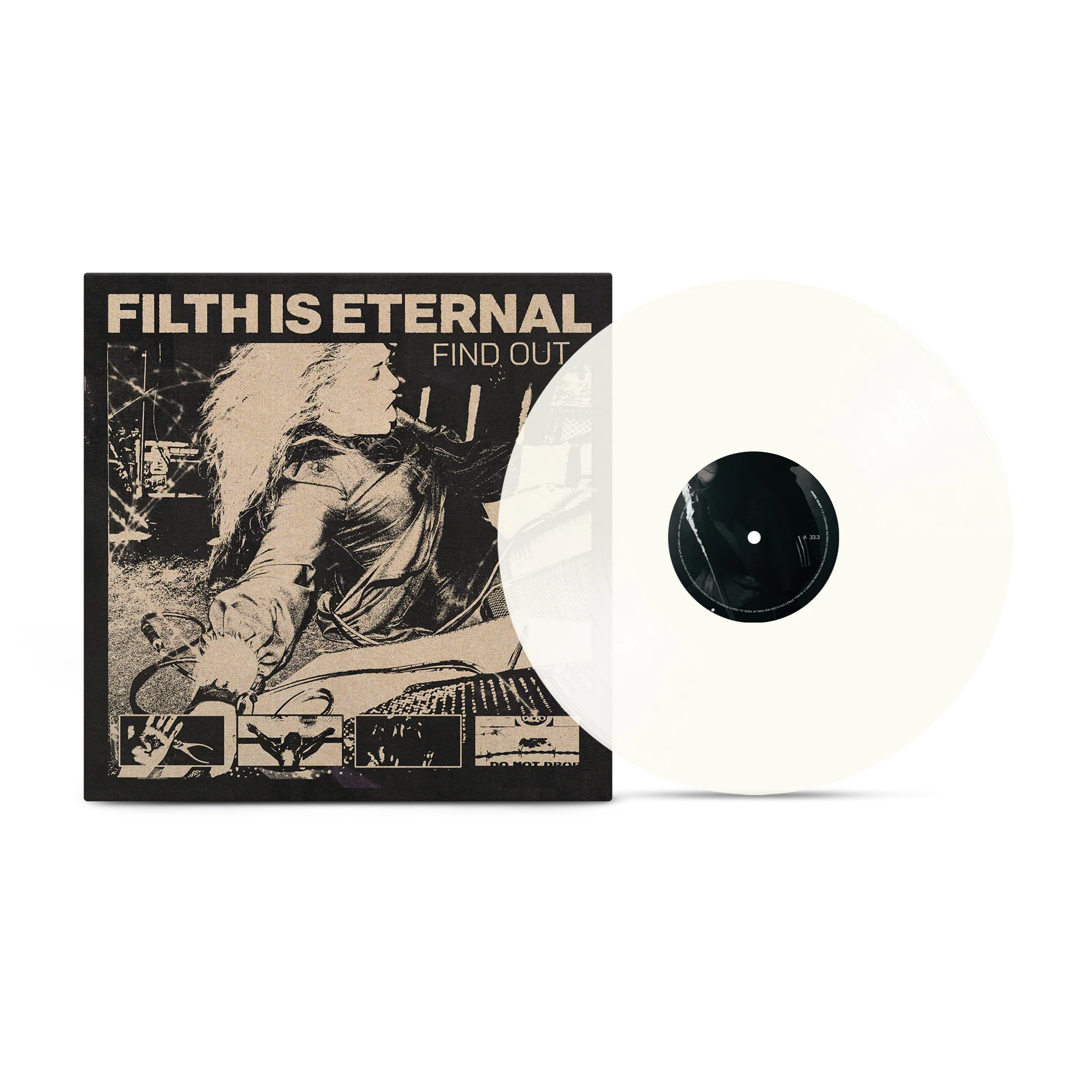 FILTH IS ETERNAL 'FIND OUT' LP (Milky Clear Vinyl)