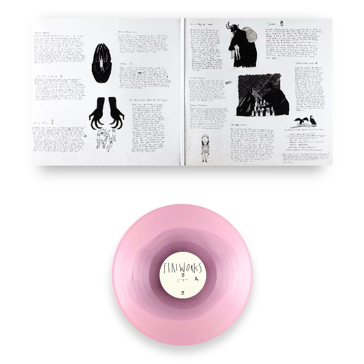 FIREWORKS ‘GOSPEL’ LP - LTD. 300 - PINK/RED BLOB - Image 3