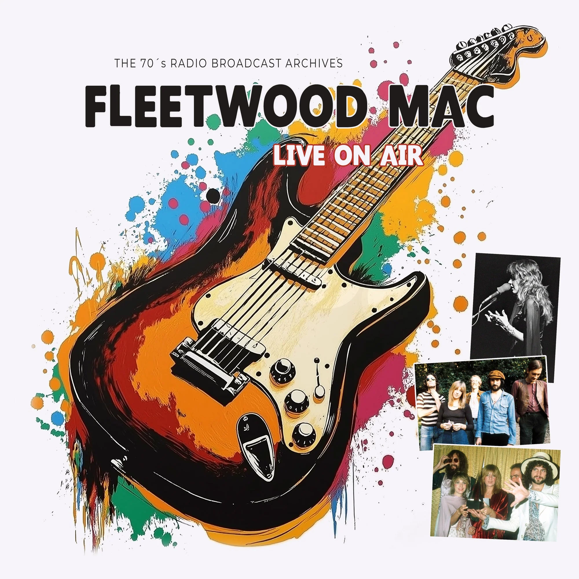 FLEETWOOD MAC 'LIVE ON AIR' LP - LTD. - WHITE