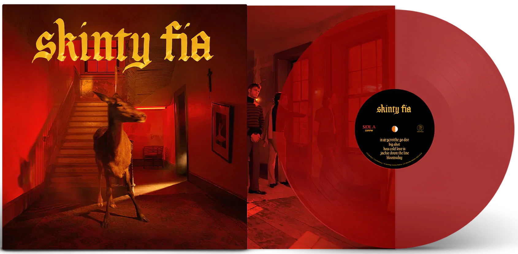 FONTAINES DC 'SKINTY FIA' LP - LTD. 750 - TRANSPARENT RED - Image 2