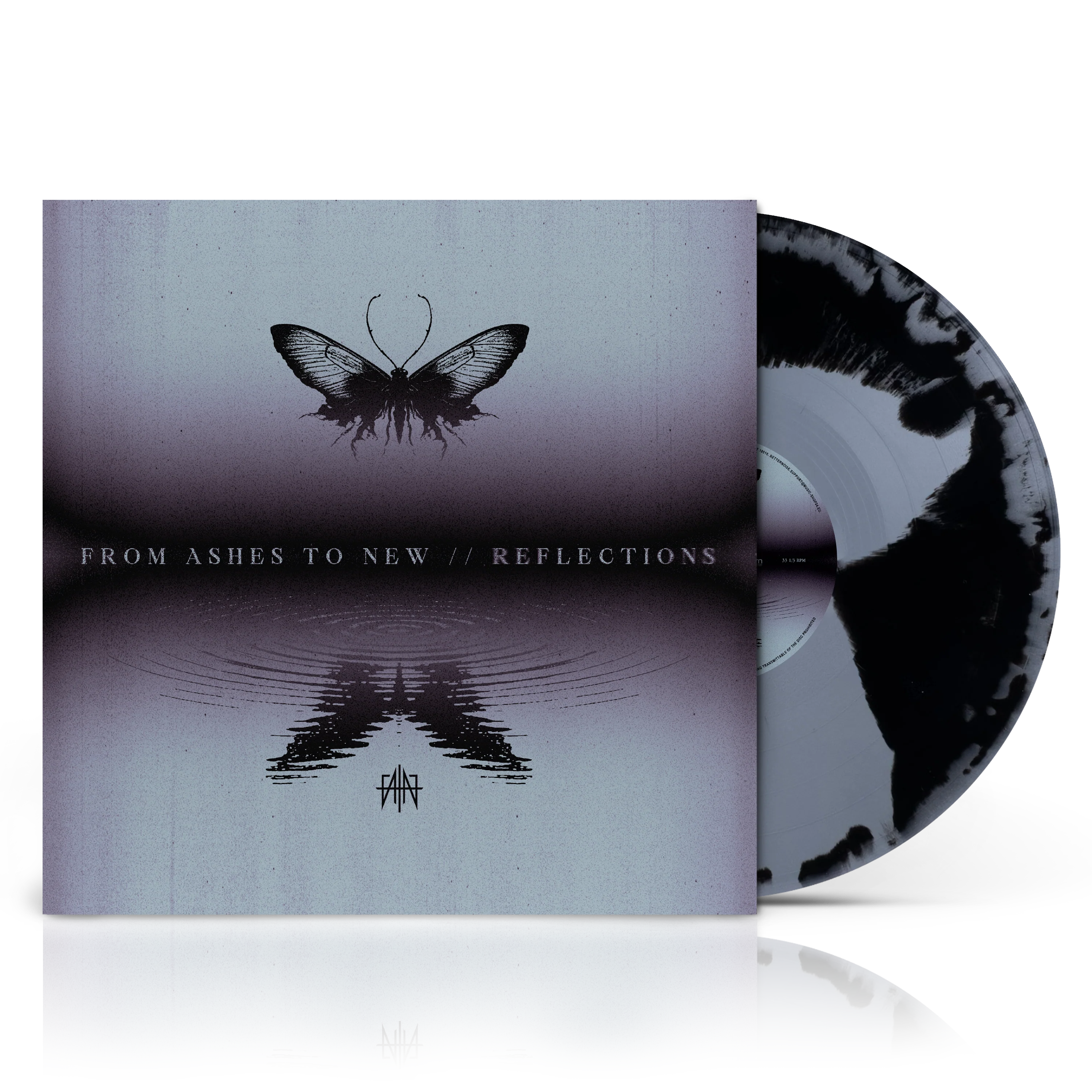 FROM ASHES TO NEW 'REFLECTIONS' LP (Exclusive “ Limited to 200, Silver & Black A-Side/B-Side Vinyl)