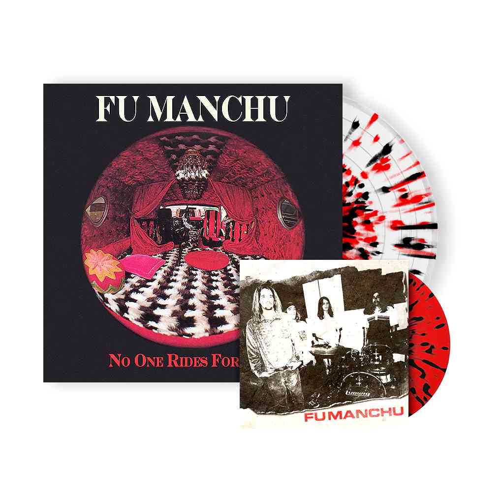 FU MANCHU ‘NO ONE RIDES FOR FREE’ LP + 7" - LTD. 300 - RED/BLACK SPLATTER - Image 2