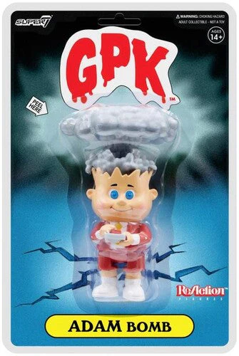 GARBAGE PAIL KIDS REACTION ACTION FIGURE 'ADAM BOMB' - RED - Image 2
