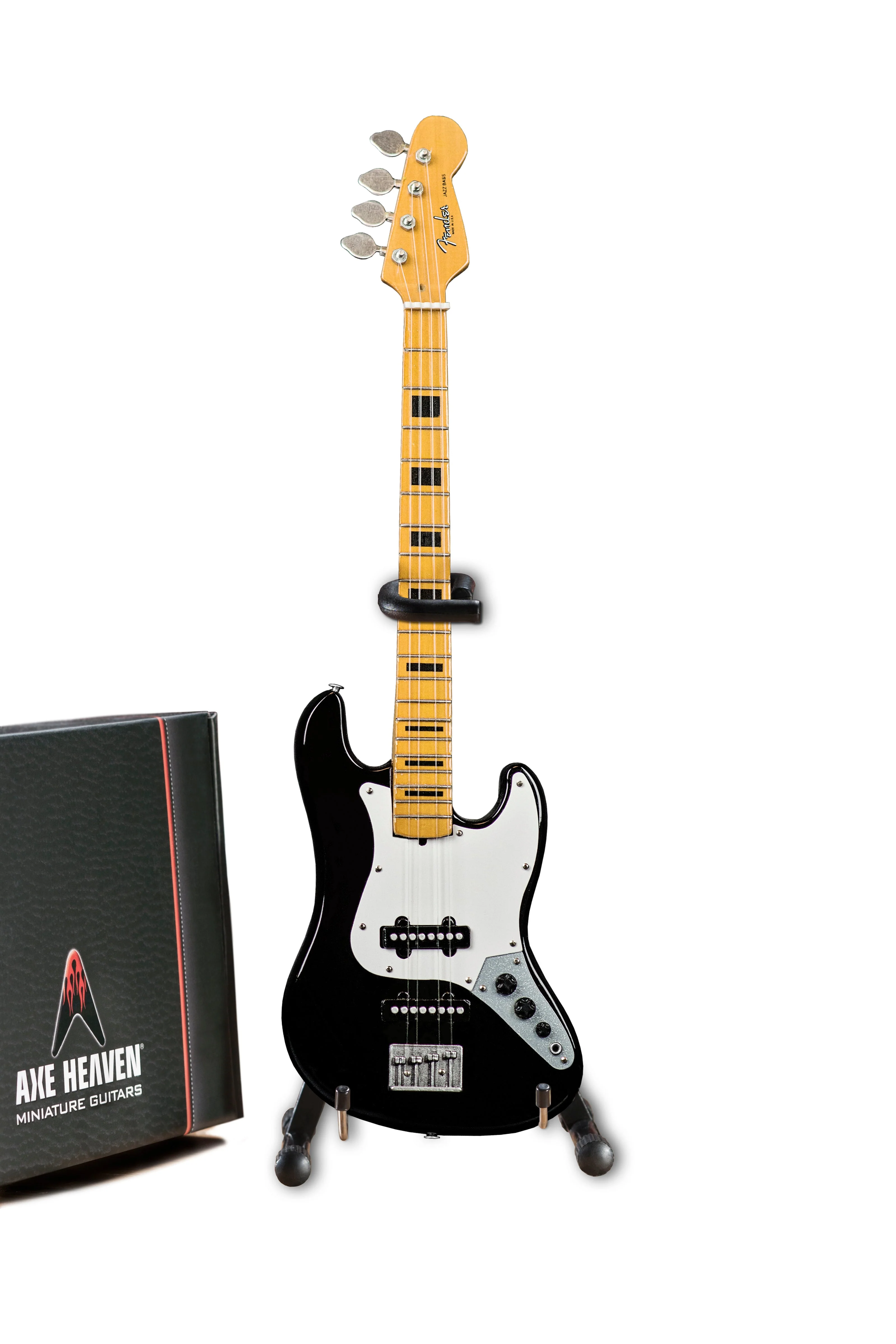 GEDDY LEE FENDER™ JAZZ BASS™ WITH BLACK INLAYS MINIATURE BASS GUITAR REPLICA - OFFICIALLY LICENSED - Image 5
