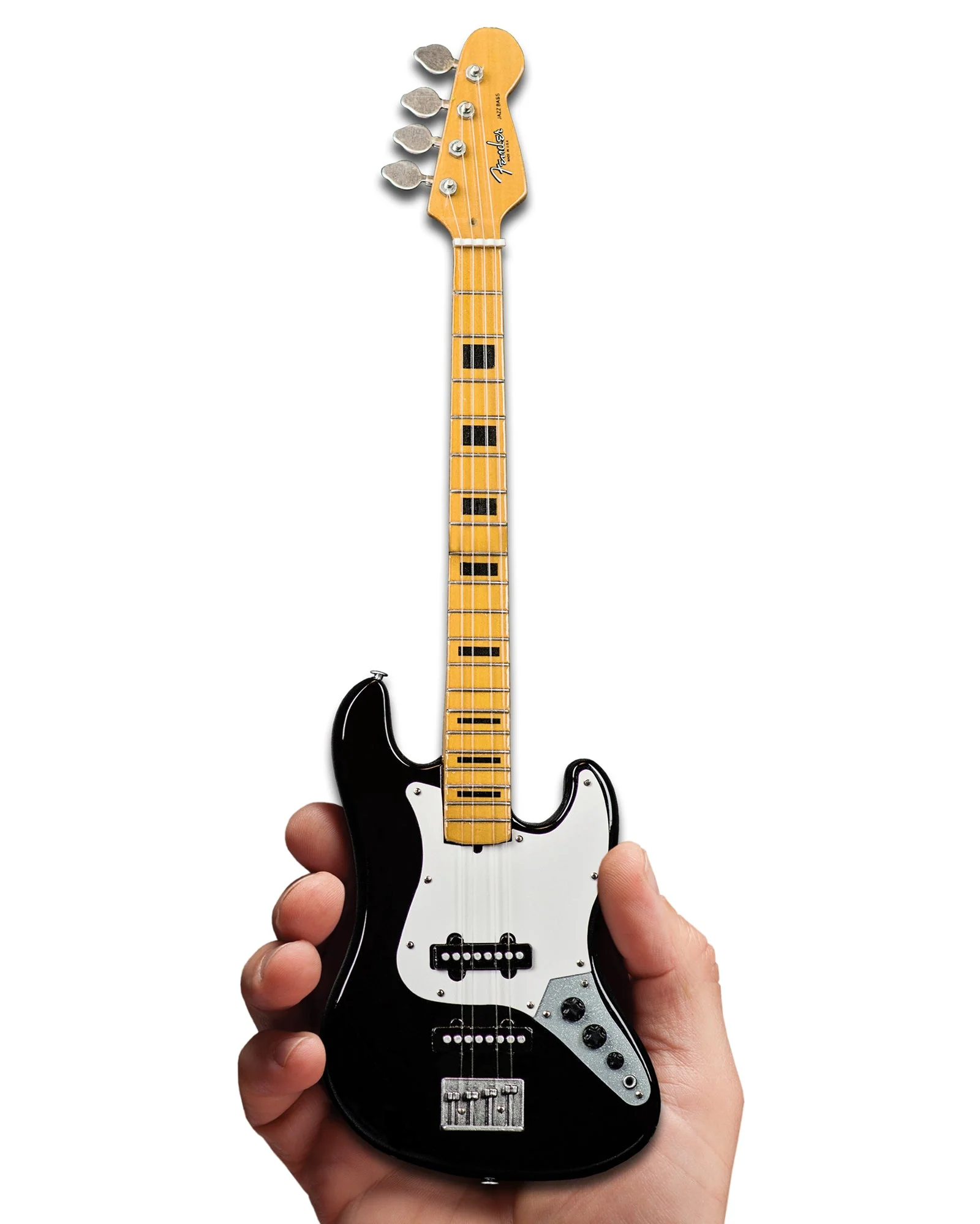 GEDDY LEE FENDER™ JAZZ BASS™ WITH BLACK INLAYS MINIATURE BASS GUITAR REPLICA - OFFICIALLY LICENSED - Image 6