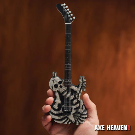 GEORGE LYNCH SIGNATURE SKULL & BONES J.FROG MINI GUITAR REPLICA COLLECTIBLE - LICENSED - Image 2