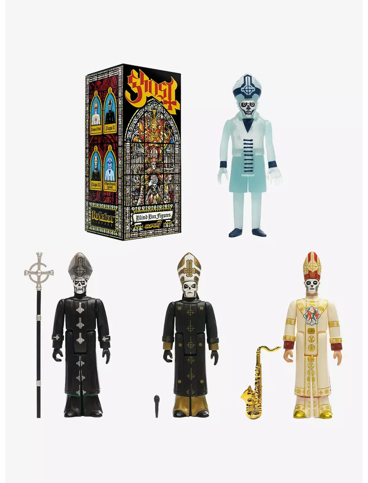 GHOST BLIND BOX REACTION FIGURES - WAVE 1 (BOX OF 12 W/ COMPLETE SET) - Image 2