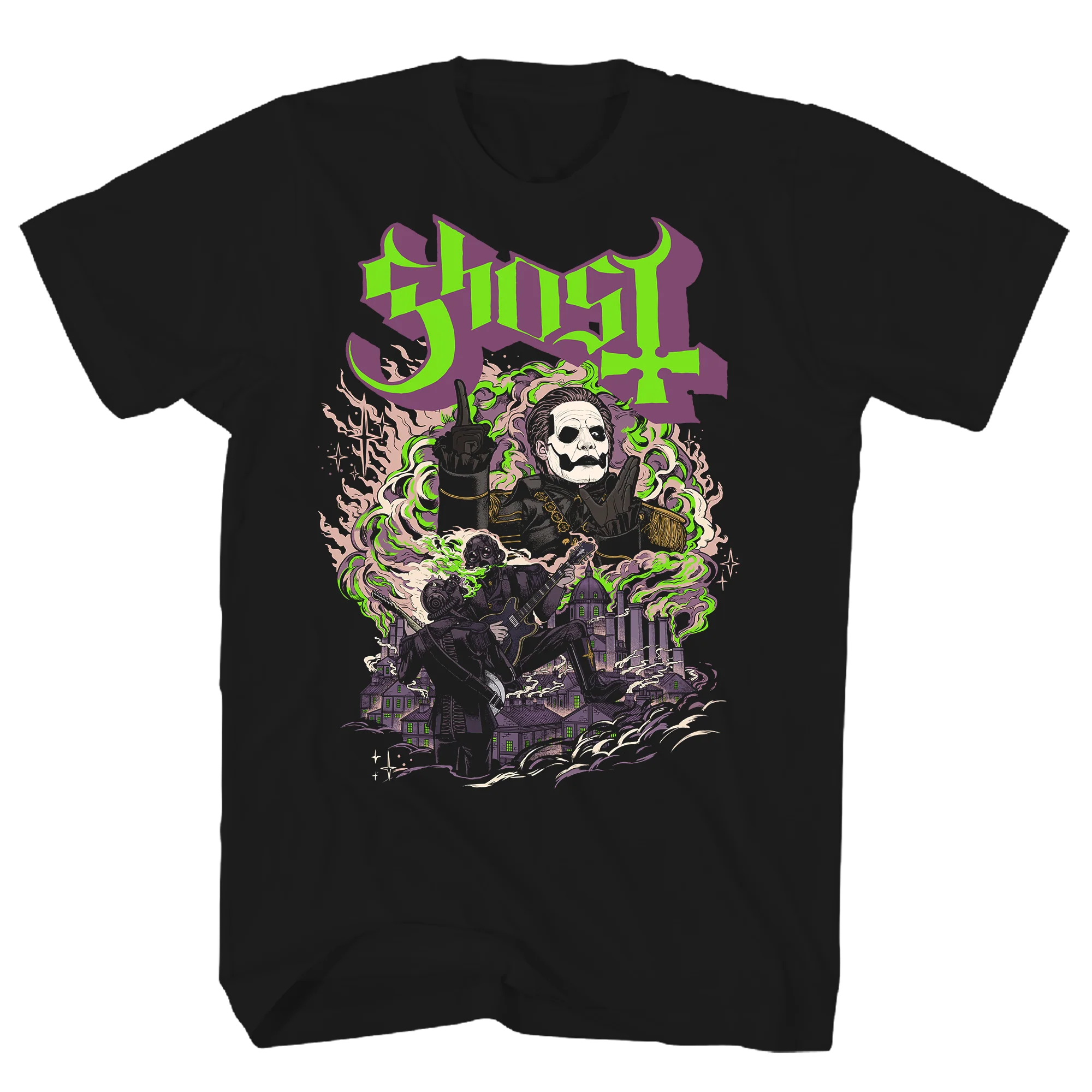 GHOST FOG BLACK T-SHIRT/S