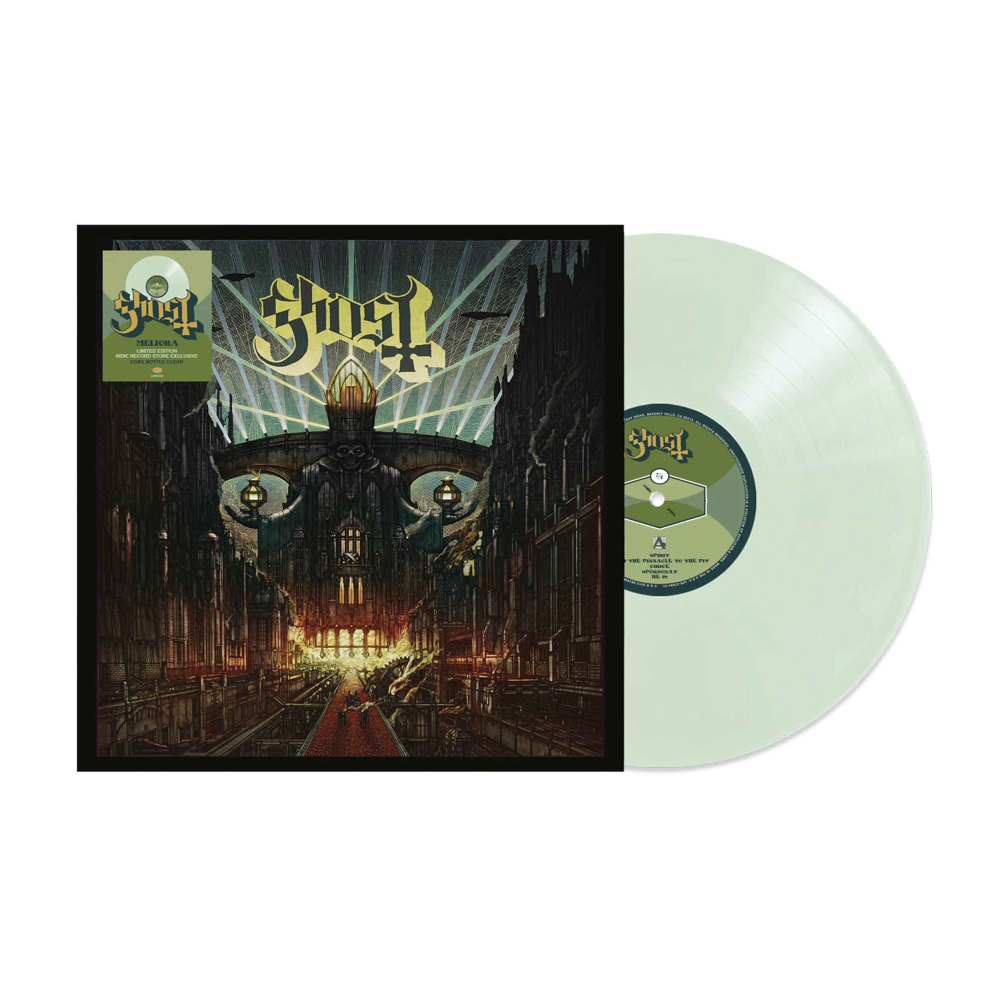 GHOST 'MELIORA' LP - LTD. - COKE BOTTLE CLEAR