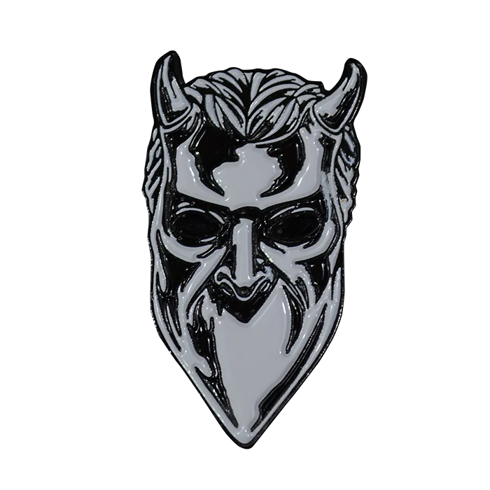 GHOST - NAMELESS GHOUL ANTIQUE NICKEL - ENAMEL PIN