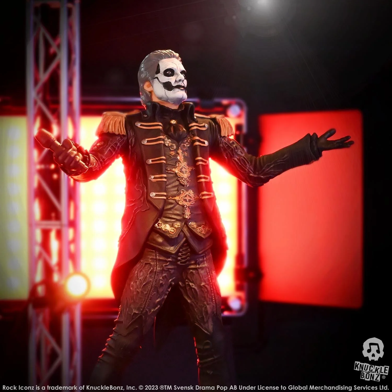 GHOST PAPA EMERITUS IV MILITARY ROCK ICONZ KNUCKLEBONZ STATUE - Image 5