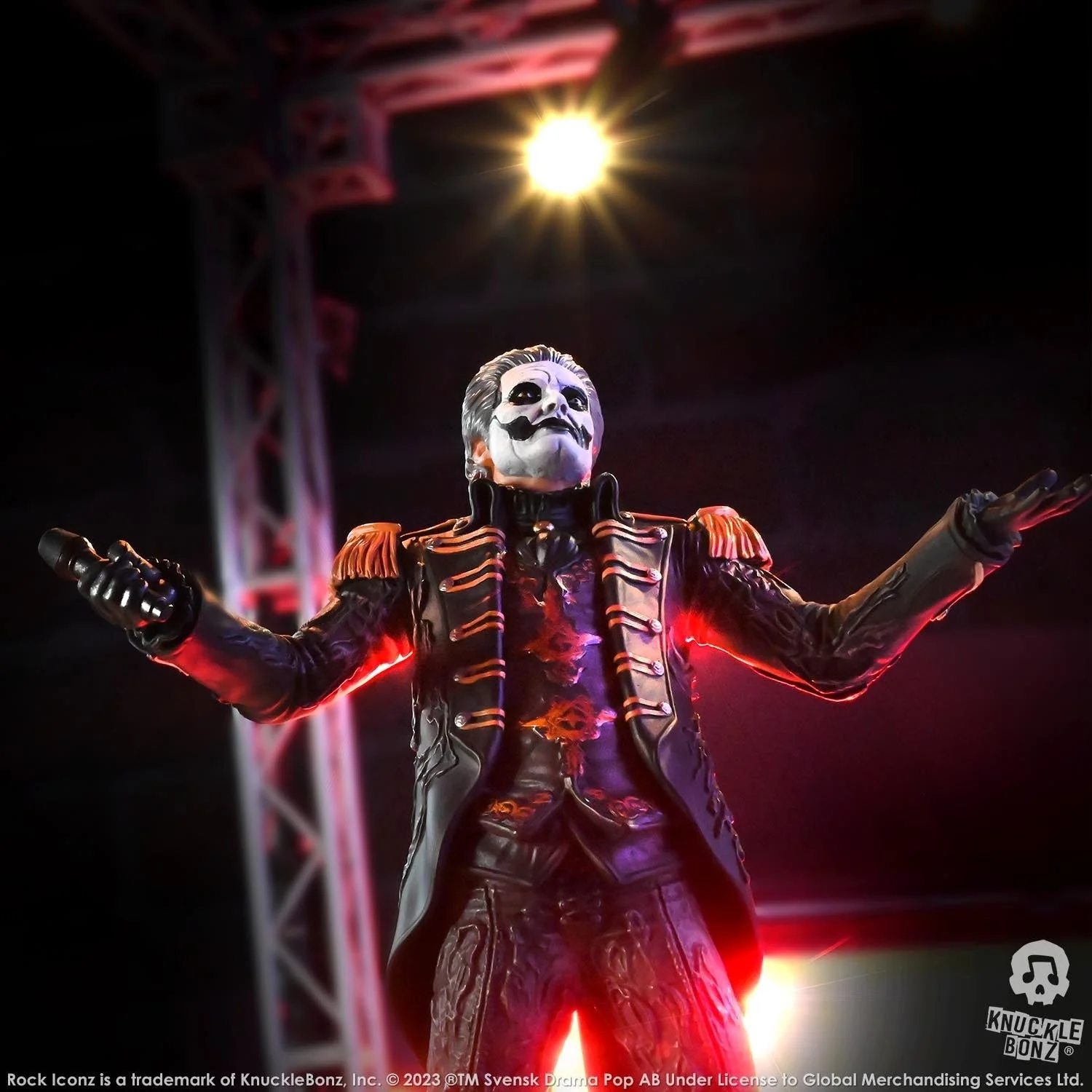 GHOST PAPA EMERITUS IV MILITARY ROCK ICONZ KNUCKLEBONZ STATUE - Image 6