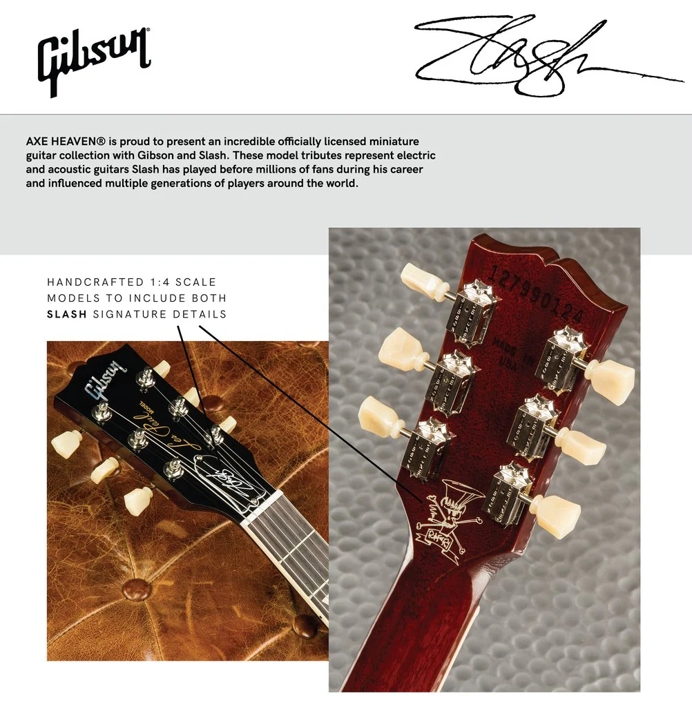 SLASH - GIBSON LES PAUL STANDARD NOVEMBER BURST MINI GUITAR - Image 3