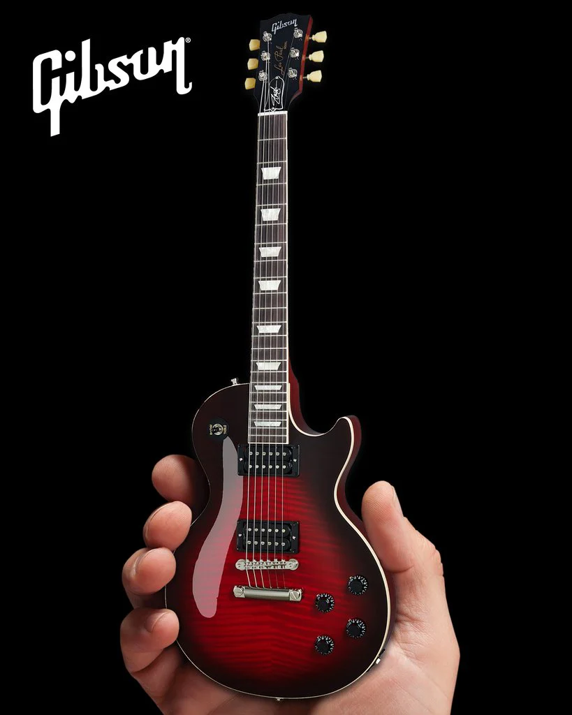 SLASH - GIBSON LES PAUL STANDARD VERMILLION BURST MINI GUITAR