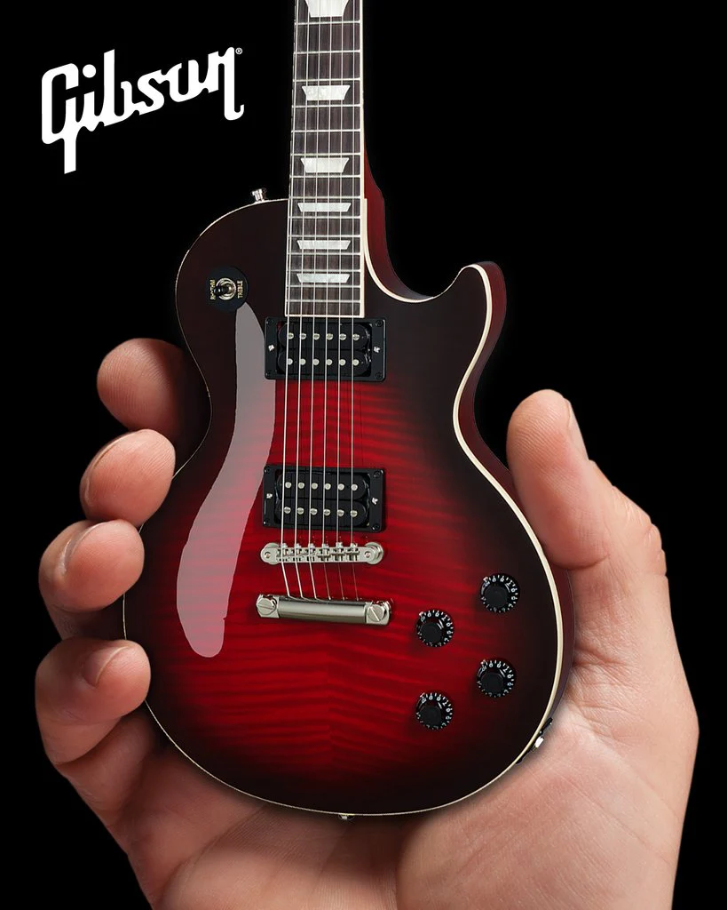 SLASH - GIBSON LES PAUL STANDARD VERMILLION BURST MINI GUITAR - Image 2
