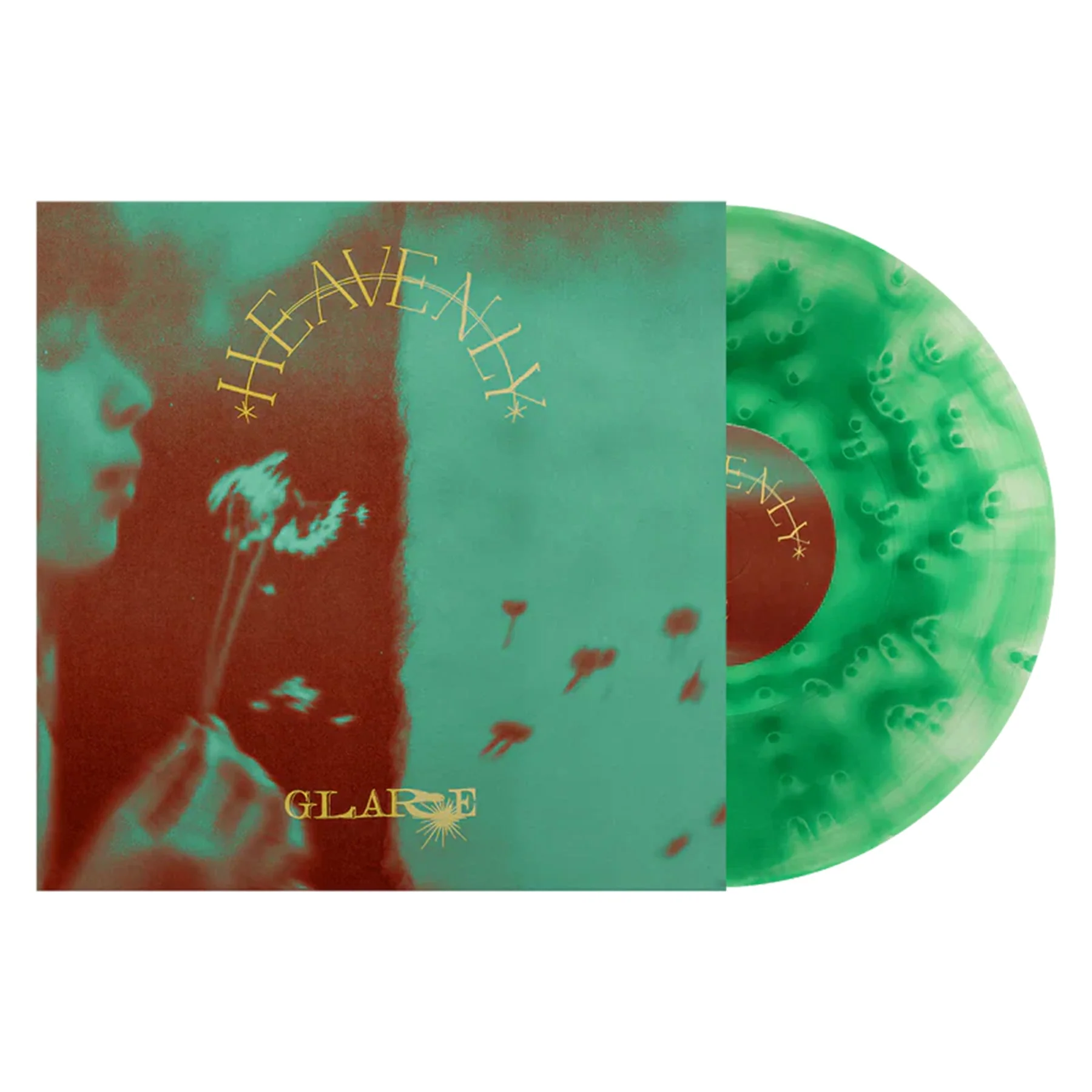 GLARE' HEAVENLY' LP - CLEAR/GREEN/CLOUD