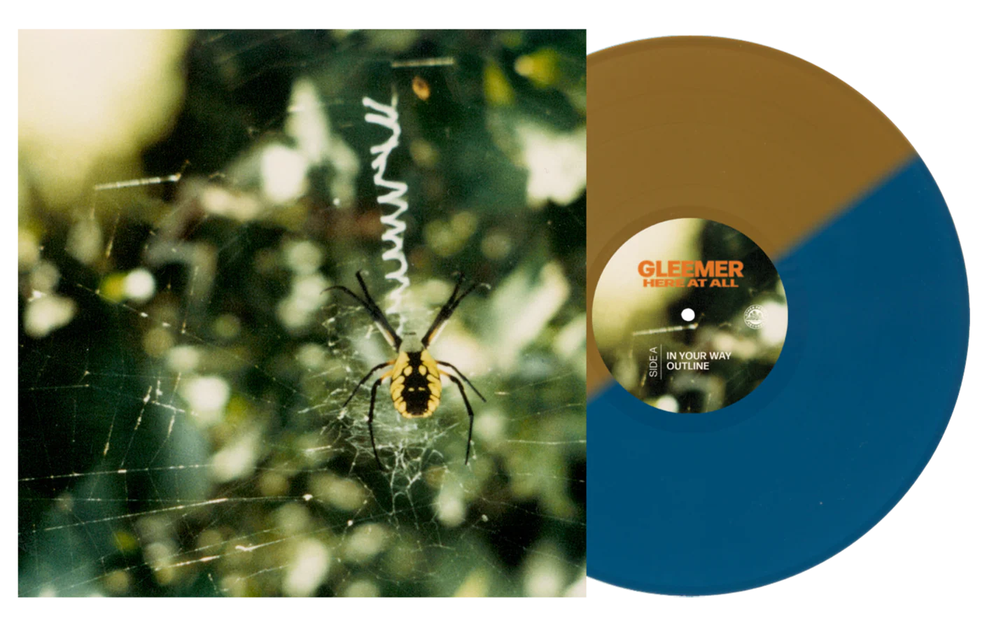 GLEEMER ‘HERE AT ALL’ LP - EXCLUSIVE - LTD. 200 - BLUE/GOLD