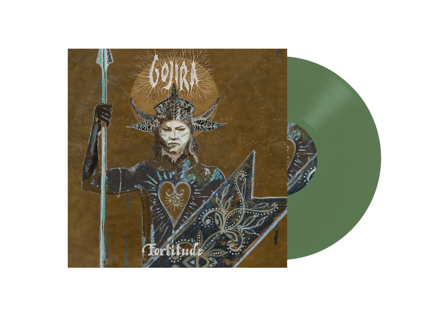 GOJIRA 'FORTITUDE' LP - EXCLUSIVE - LTD. 666 - OPAQUE OLIVE GREEN
