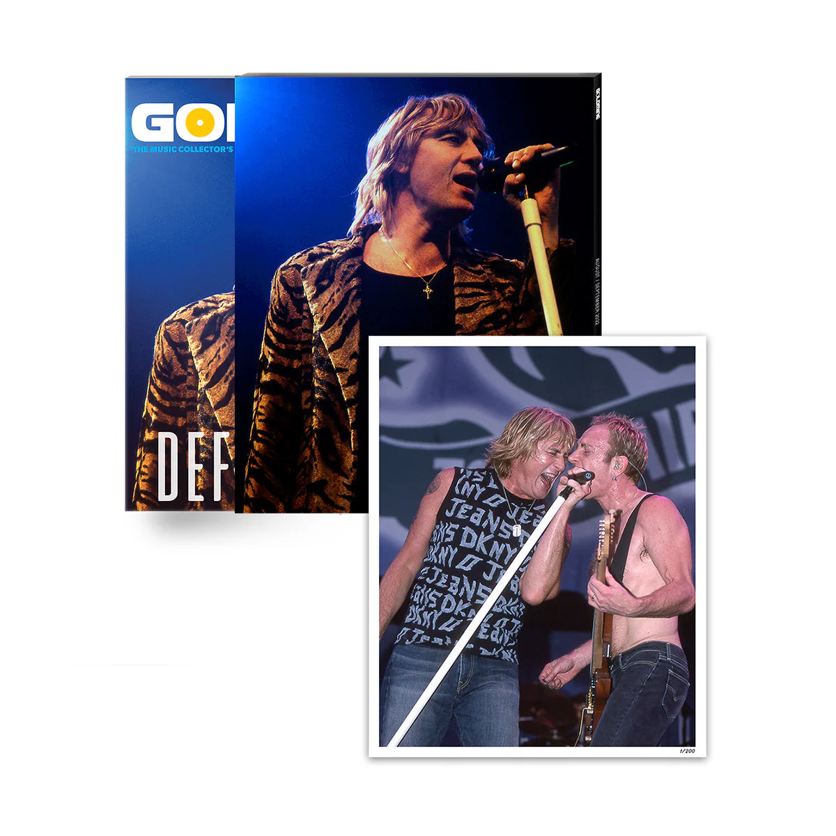 GOLDMINE MAGAZINE: AUG/SEPT 2022 ISSUE FEATURING DEF LEPPARD - ALT COVER HAND-NUMBERED SLIPCASE & PHOTO PRINT