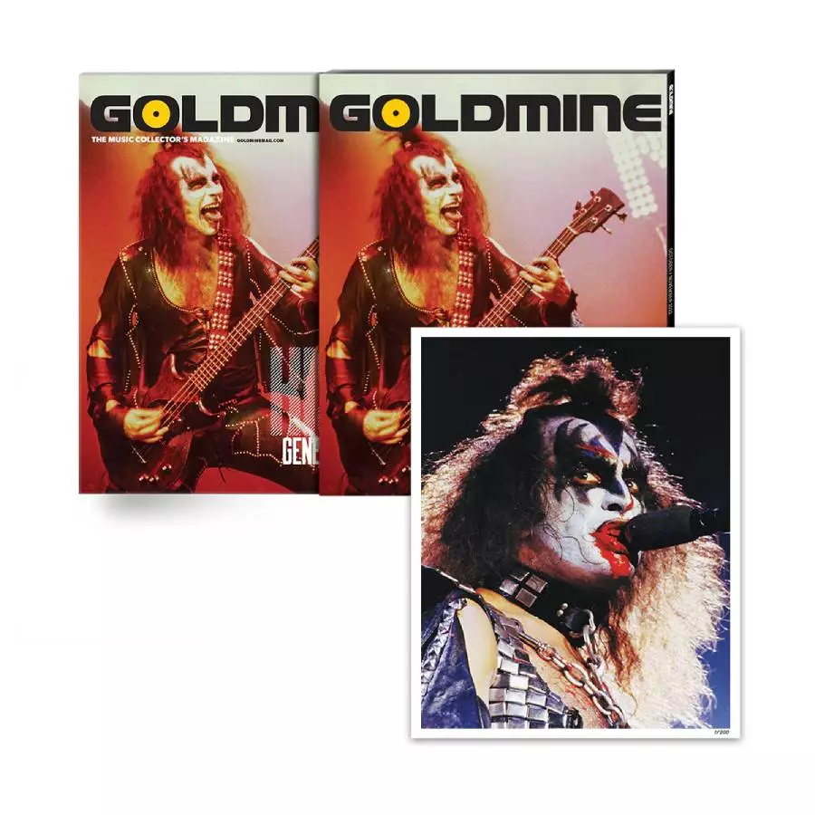 GOLDMINE MAGAZINE: OCT/NOV 2022 ISSUE FEATURING KISS' GENE SIMMONS – ALT COVER HAND-NUMBERED SLIPCASE & PHOTO PRINT