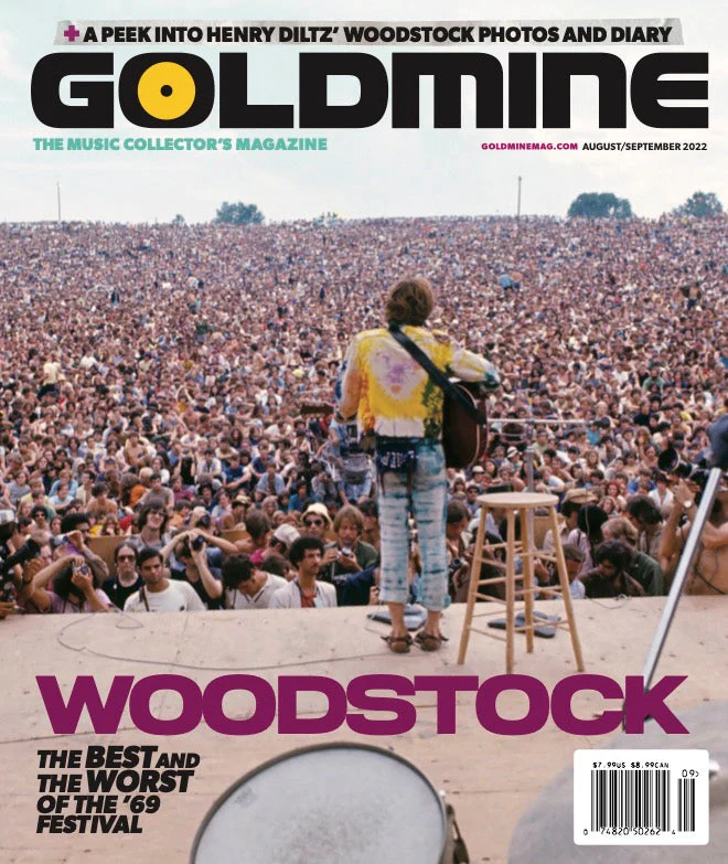 GOLDMINE MAGAZINE: AUG/SEPT 2022 ISSUE FEATURING WOODSTOCK