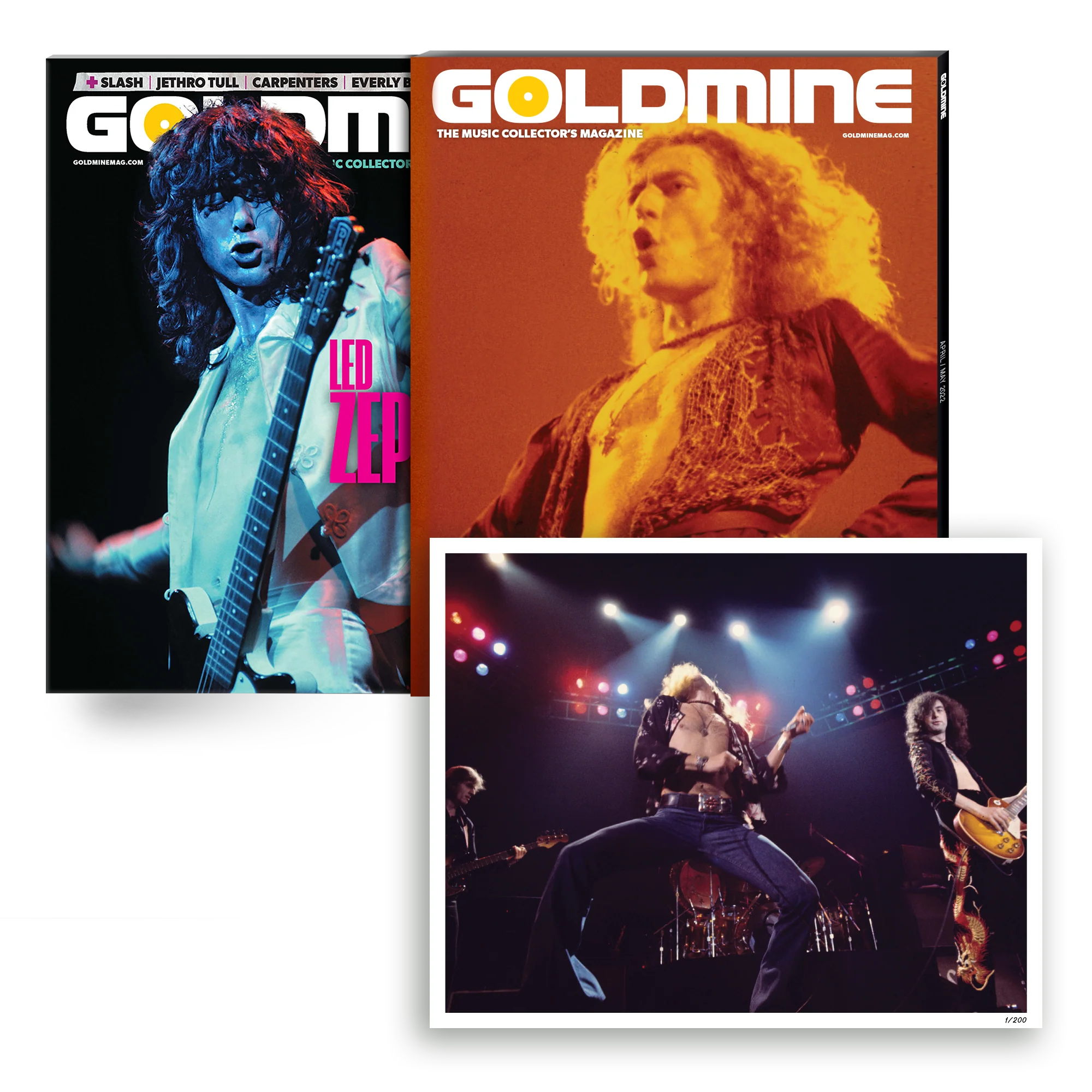 GOLDMINE x ZEPPELIN APR/MAY 2022 ALTERNATE COVER ISSUE WITH HAND-NUMBERED SLIPCASE + PHOTO PRINT - EXCLUSIVE - LTD. 200 - Image 4