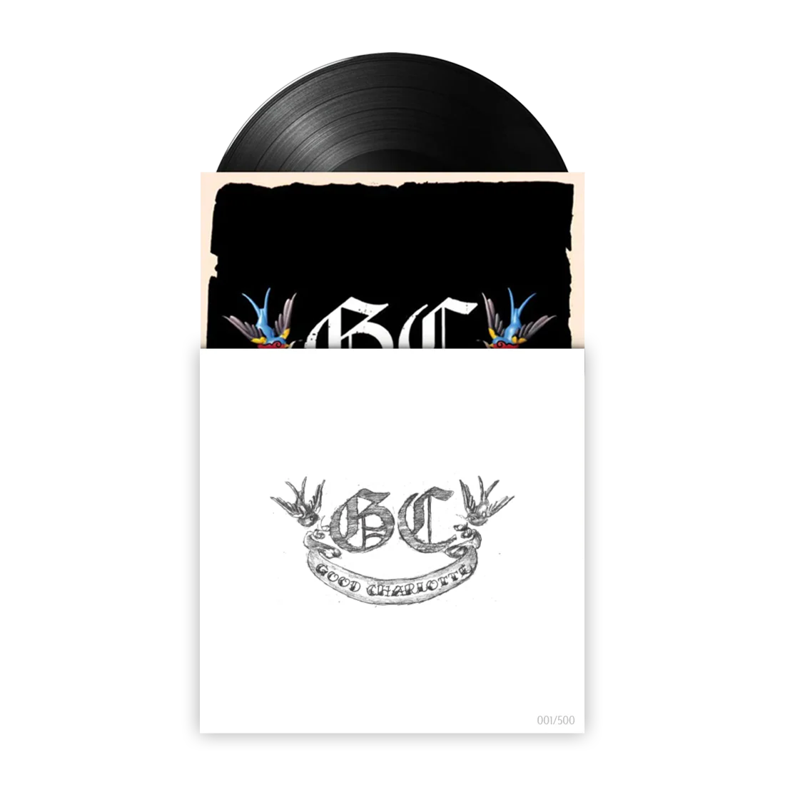 GOOD CHARLOTTE 'SELF-TITLED' REIMAGINED COVER PRINT LP - EXCLUSIVE - LTD. 500 - BLACK
