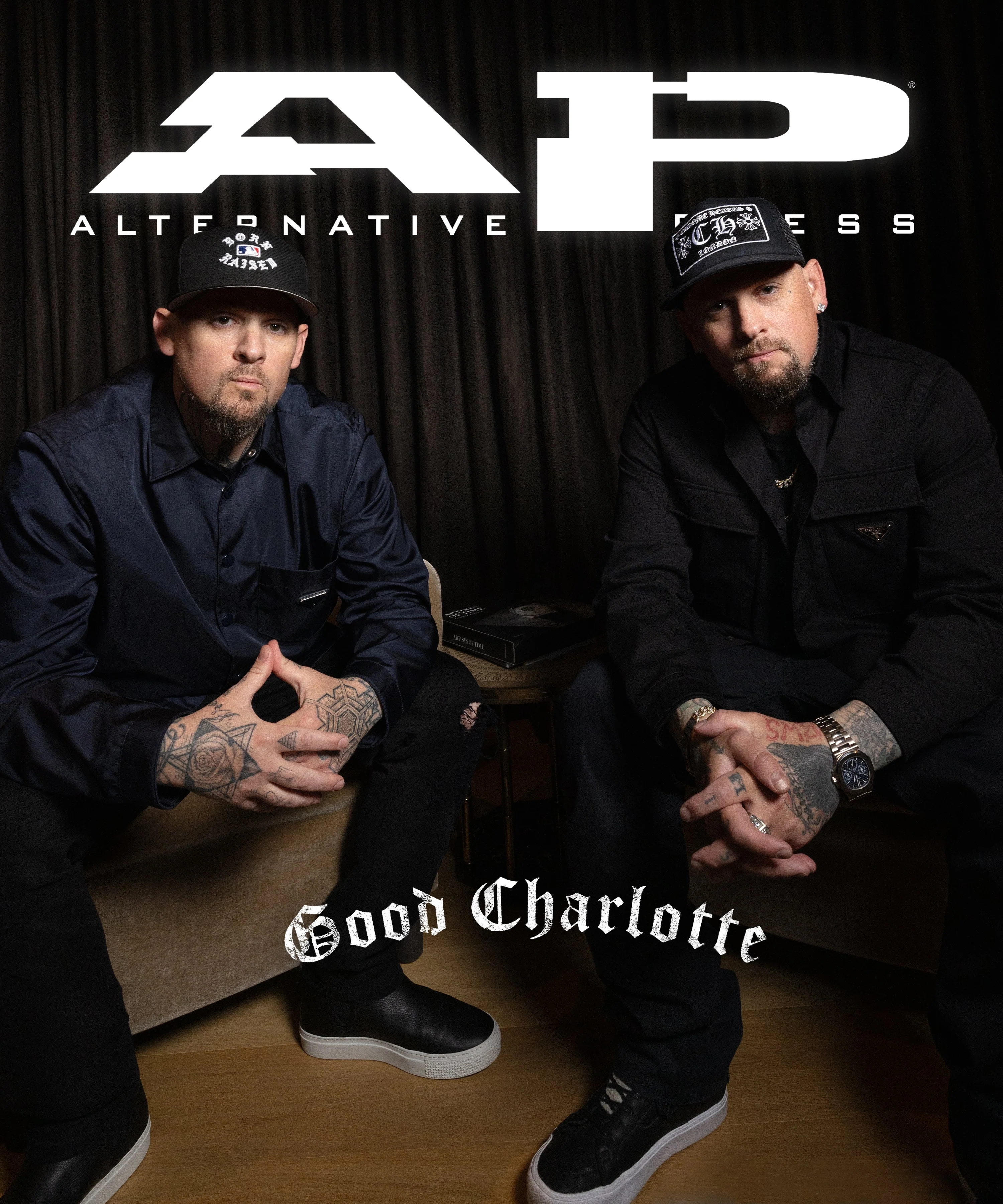GOOD CHARLOTTE x ALTERNATIVE PRESS – 2023 FALL ISSUE W/ 'THE YOUNG AND THE HOPELESS' LP (Limited Edition – Only 500 made, Black w/ Lime Green Splatter Vinyl) - Image 3