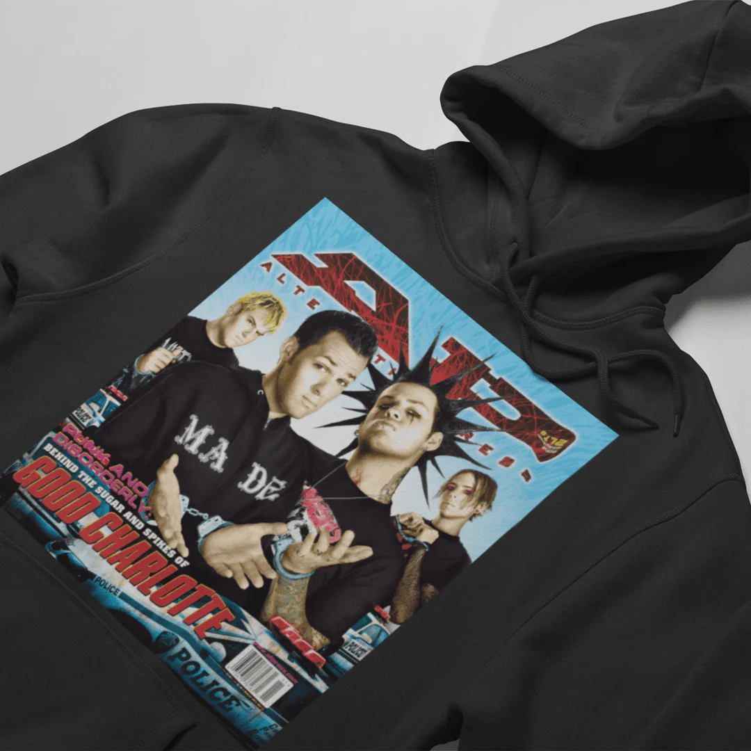 GOOD CHARLOTTE x ALTERNATIVE PRESS MAGAZINE CLASSIC COVER HOODIE - LIMITED EDITION 300 - Image 2